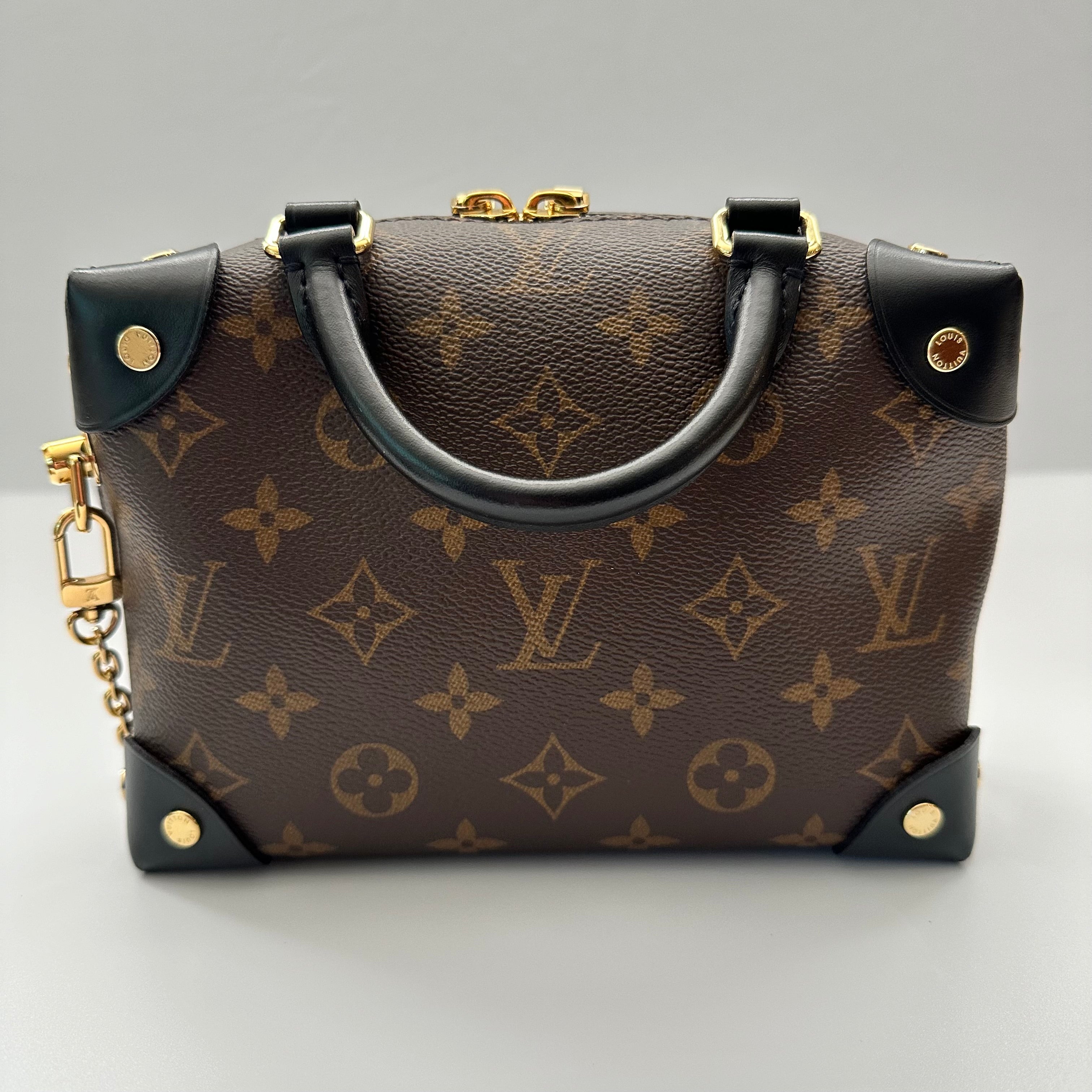 Louis Vuitton Monogram Petite Malle Souple Black