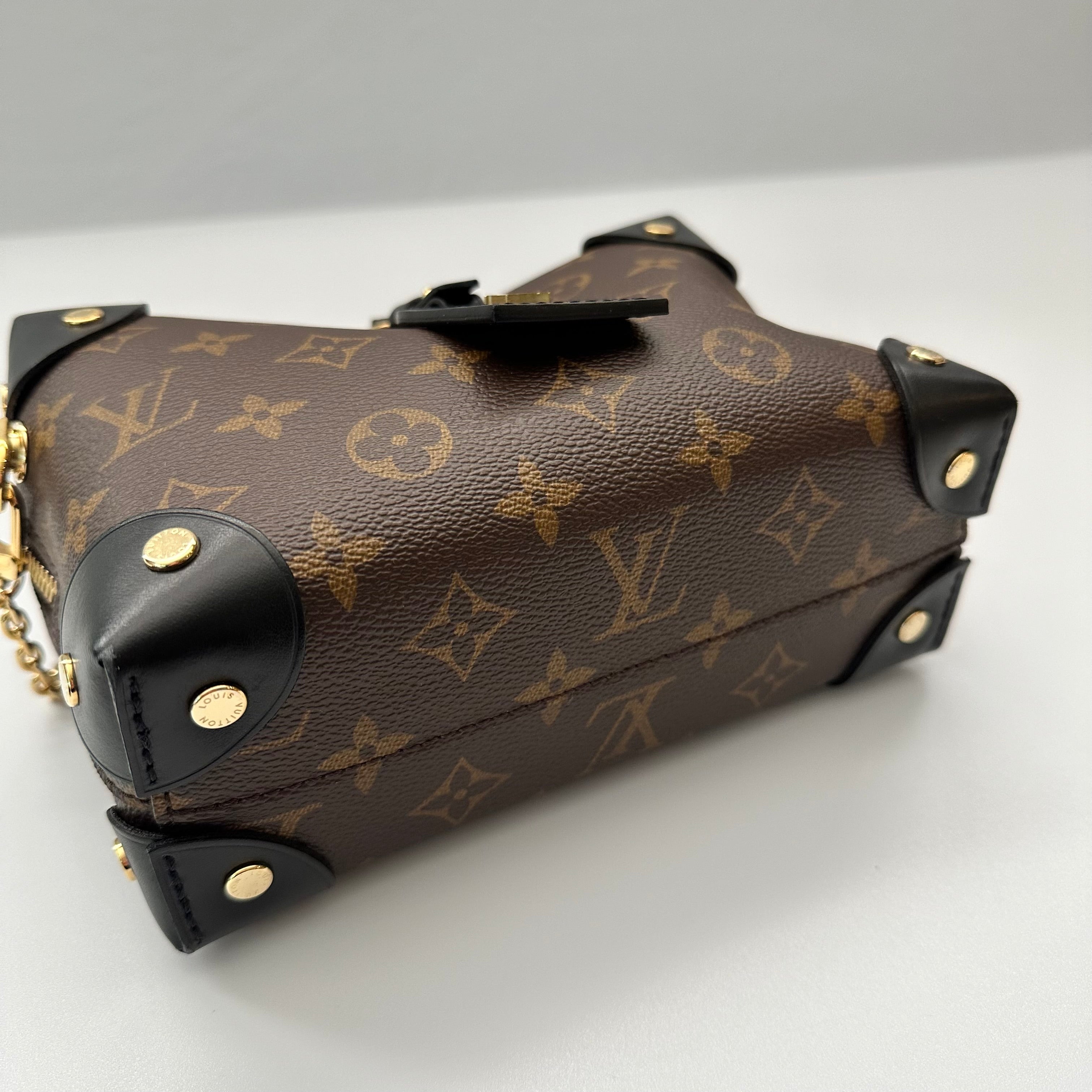 Louis Vuitton Monogram Petite Malle Souple Black