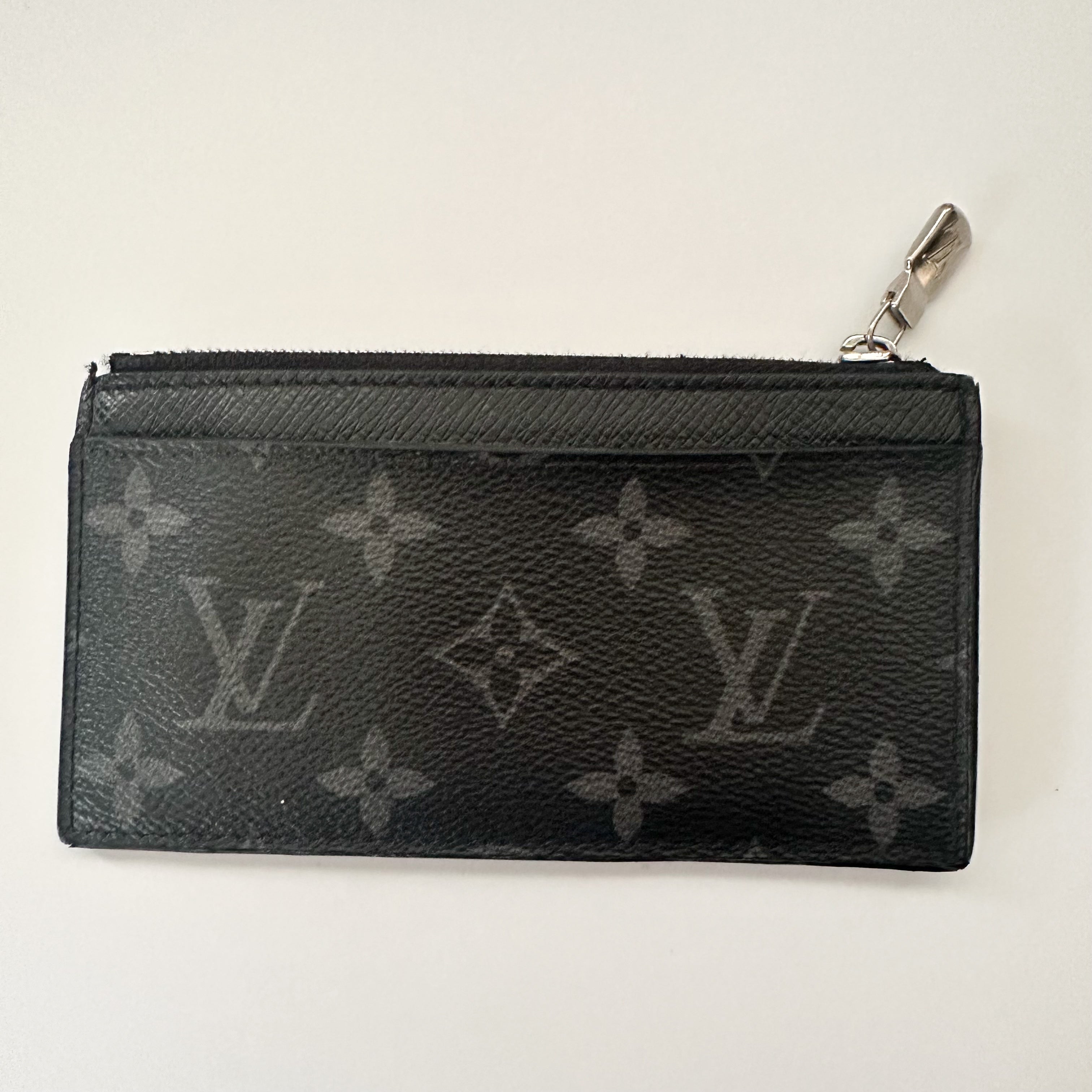 Louis Vuitton Monogram Eclipse Taiga Coin Card Holder