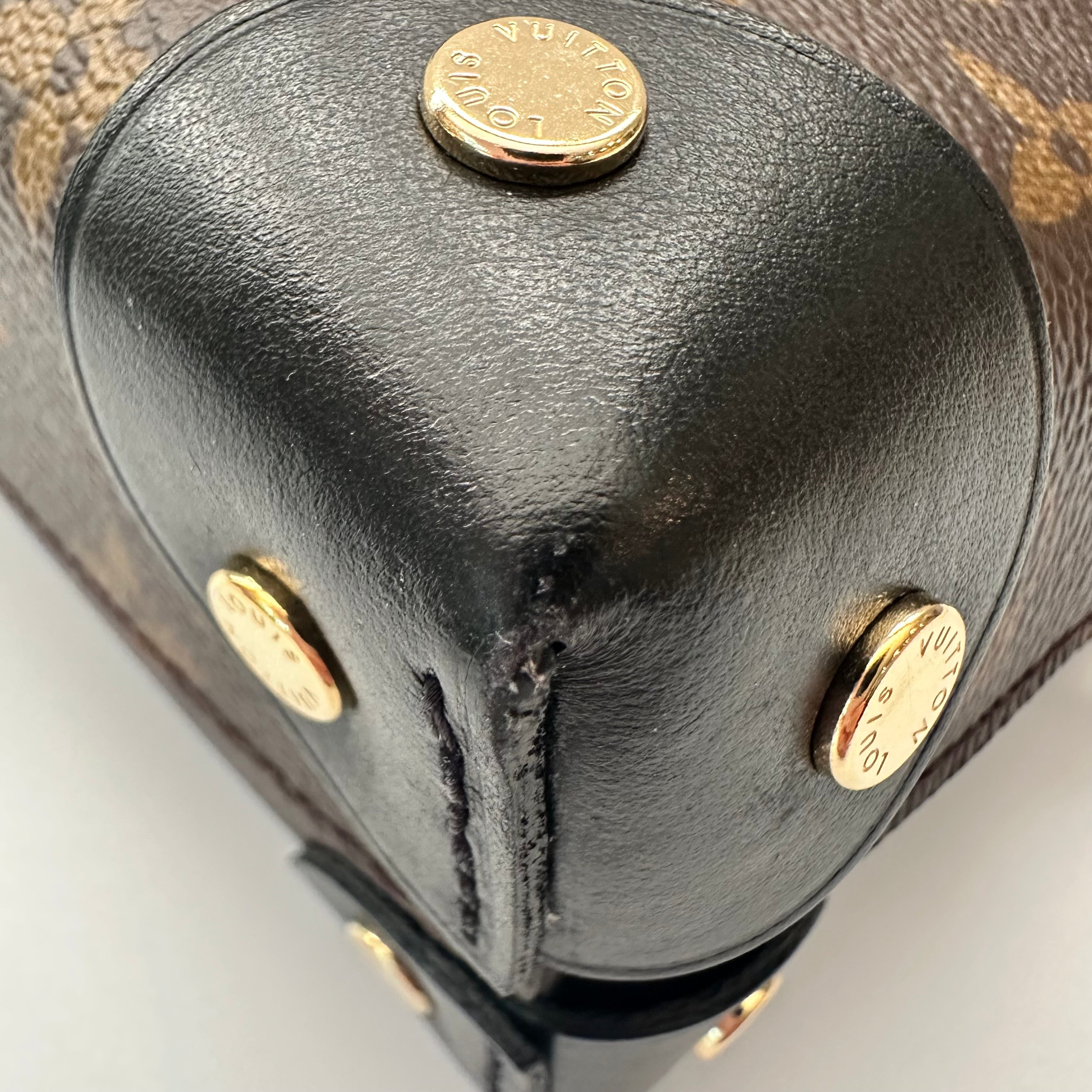 Louis Vuitton Monogram Petite Malle Souple Black