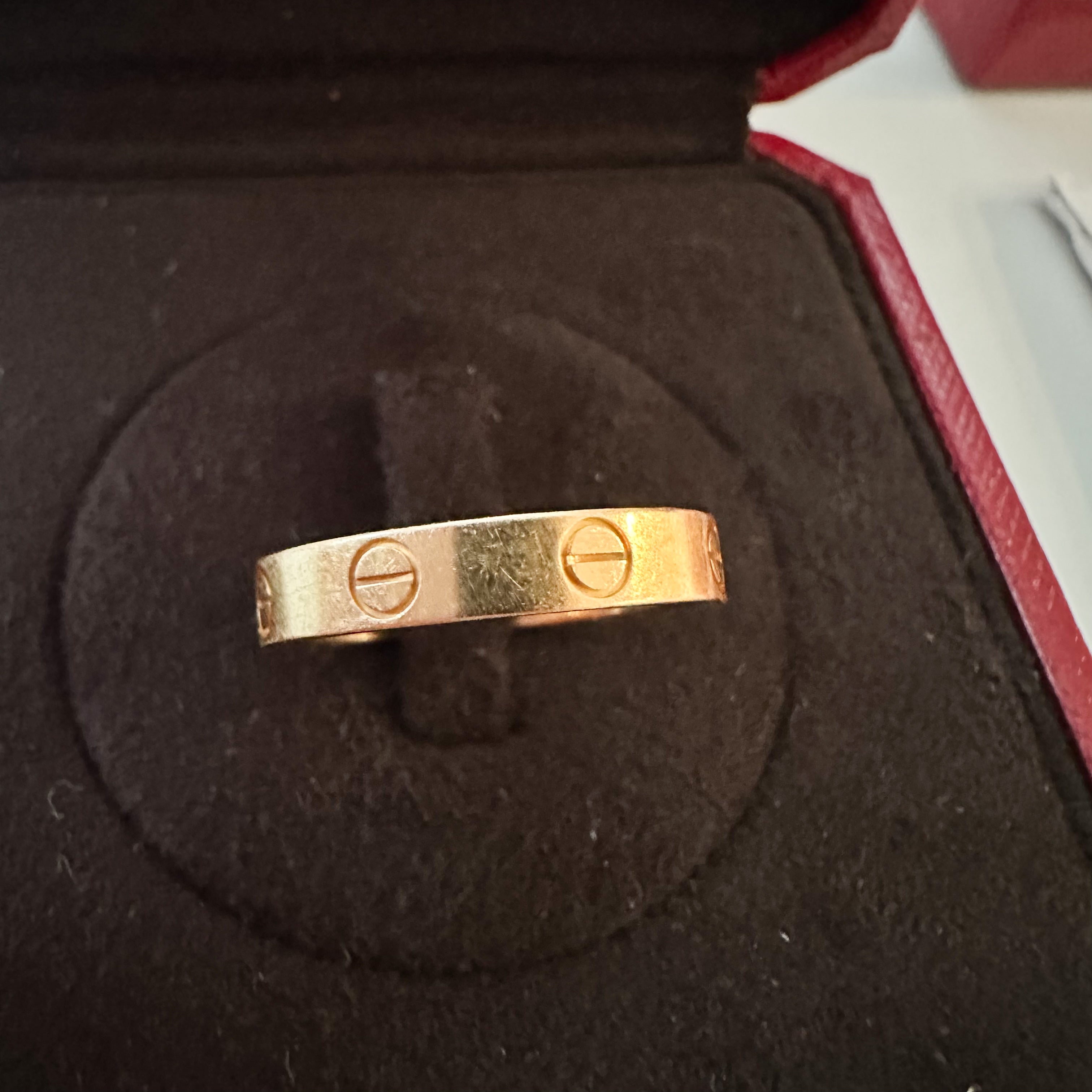 Cartier Love Wedding Band Yellow Gold 3.6mm sz 56