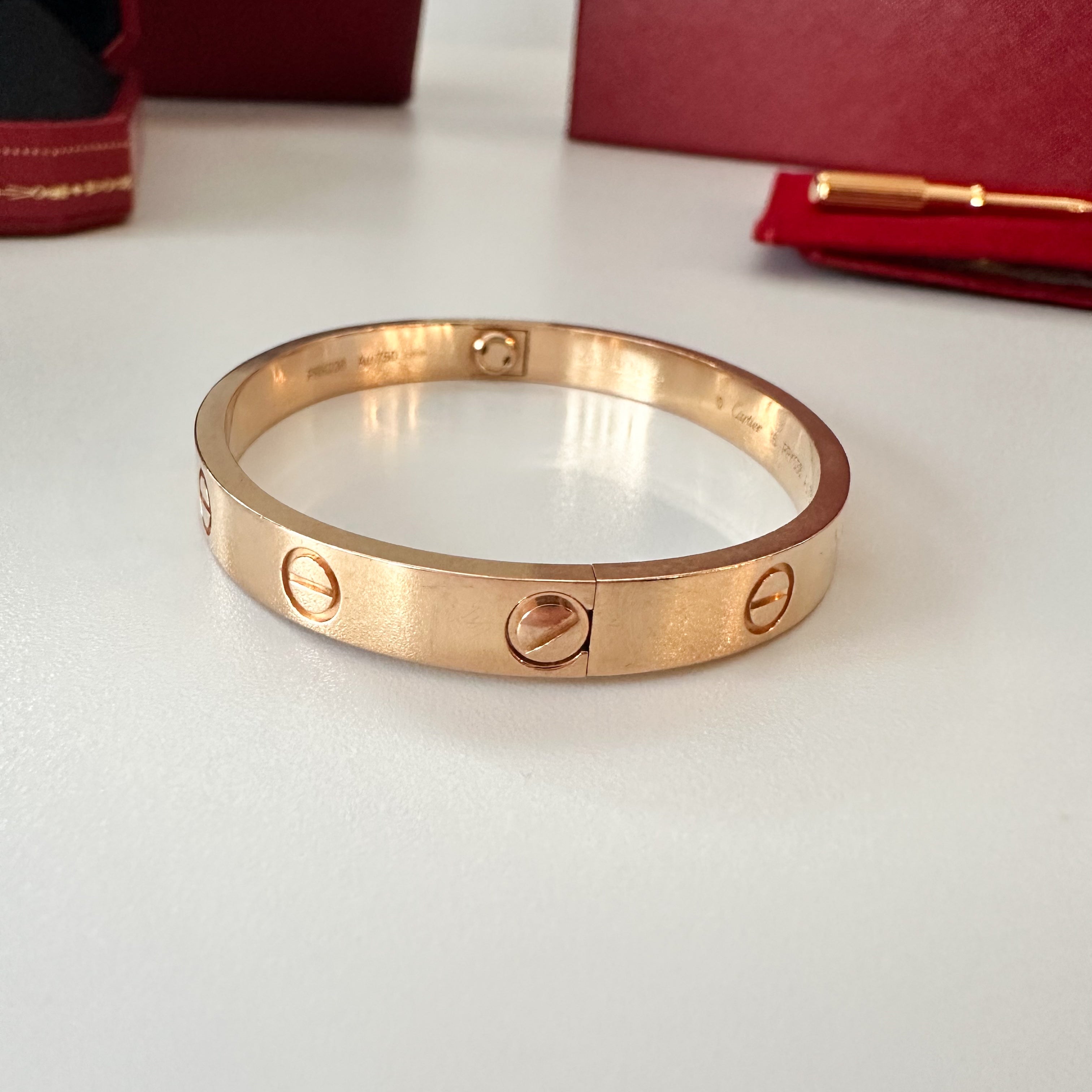 Cartier 18k Rose Gold LOVE Bracelet 16