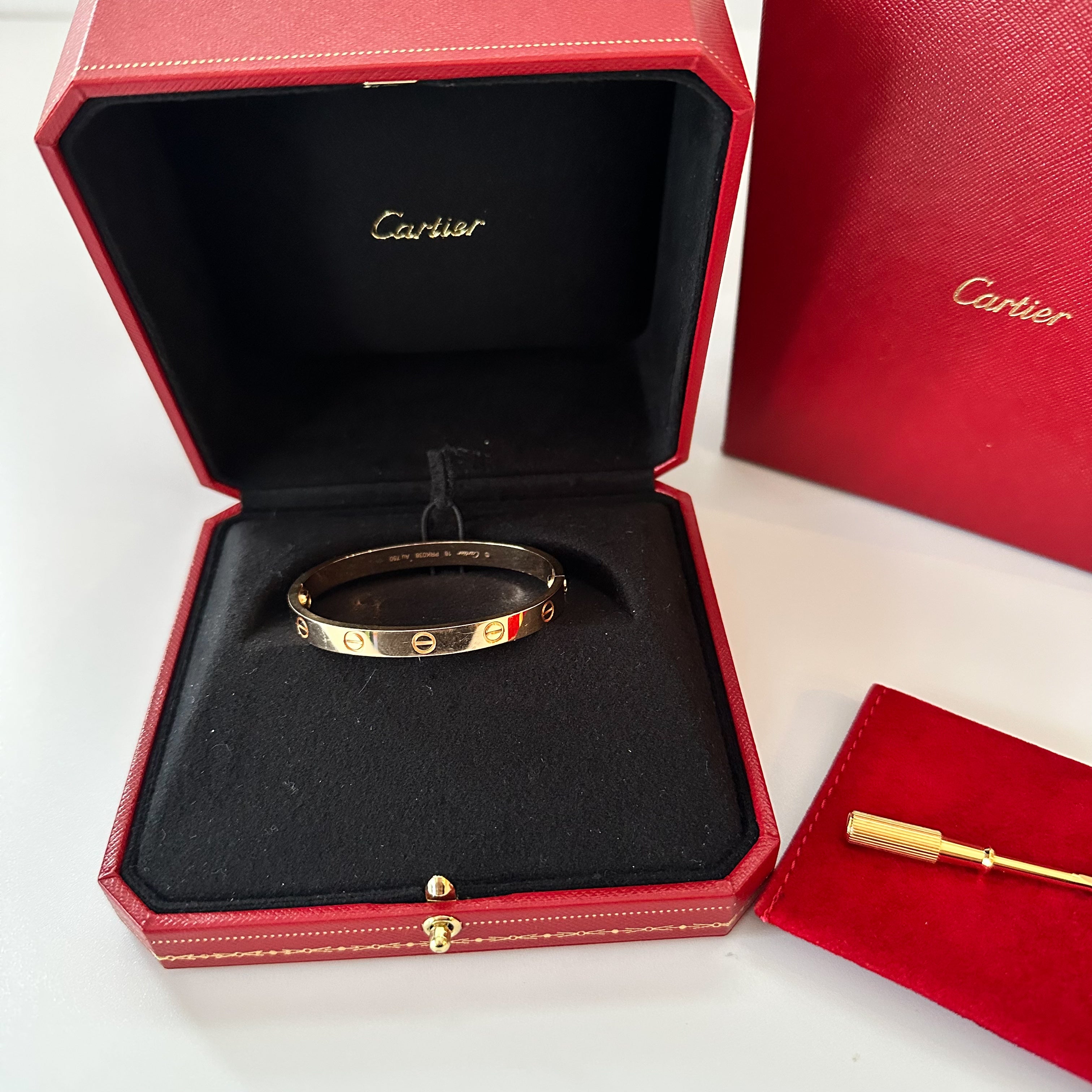 Cartier 18k Rose Gold LOVE Bracelet 16