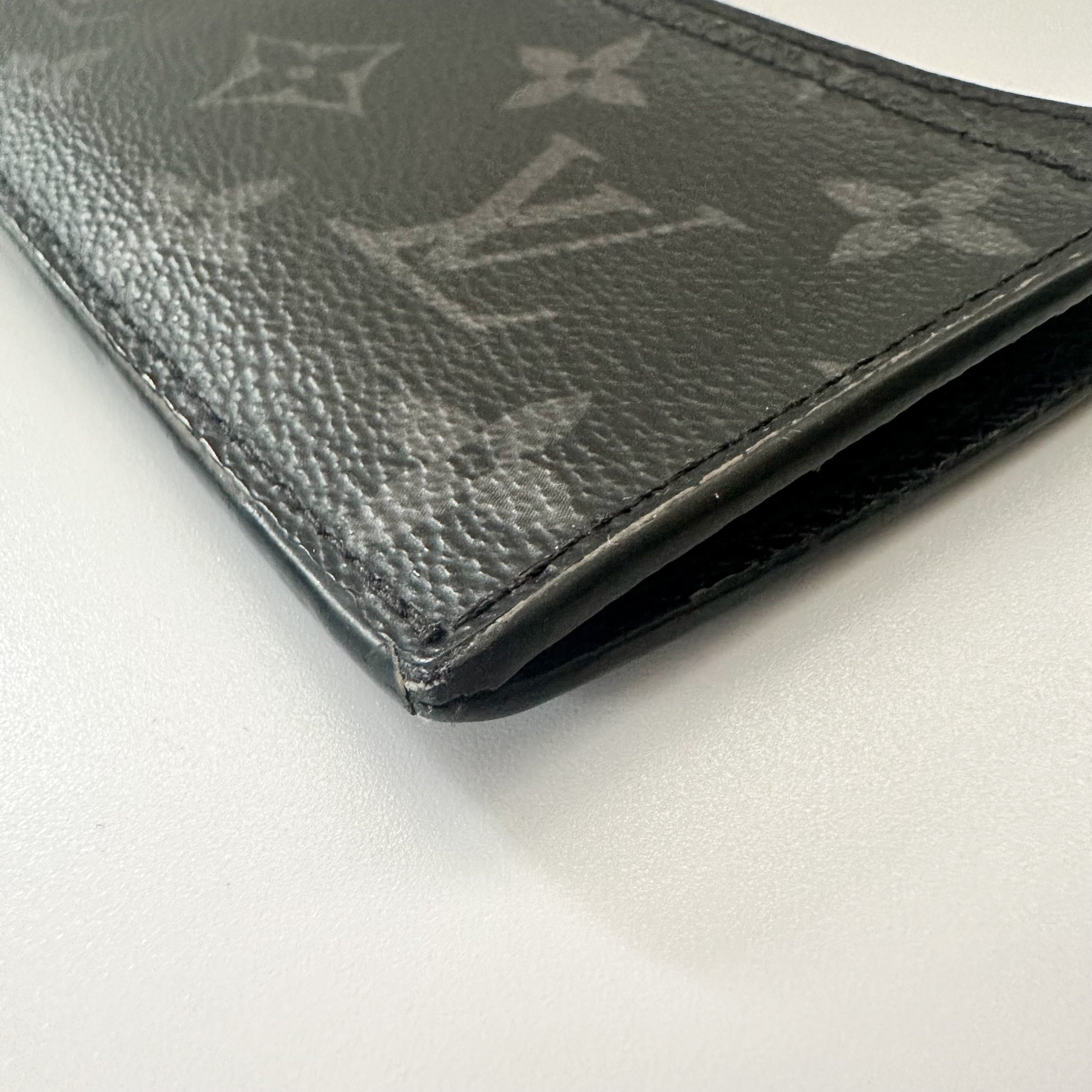 Louis Vuitton Monogram Eclipse Taiga Coin Card Holder