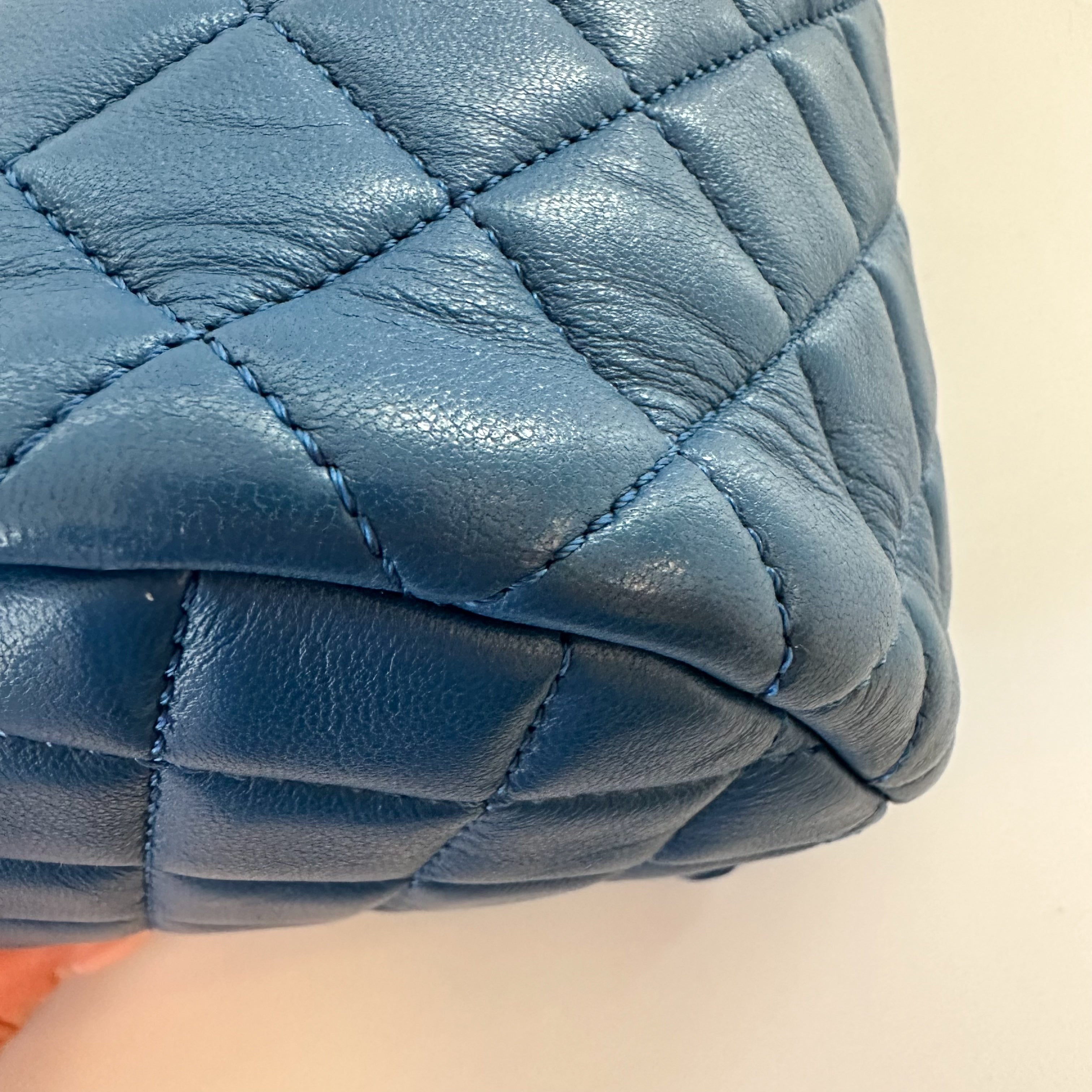 Chanel Lambskin Quilted Small Urban Spirit Backpack Blue