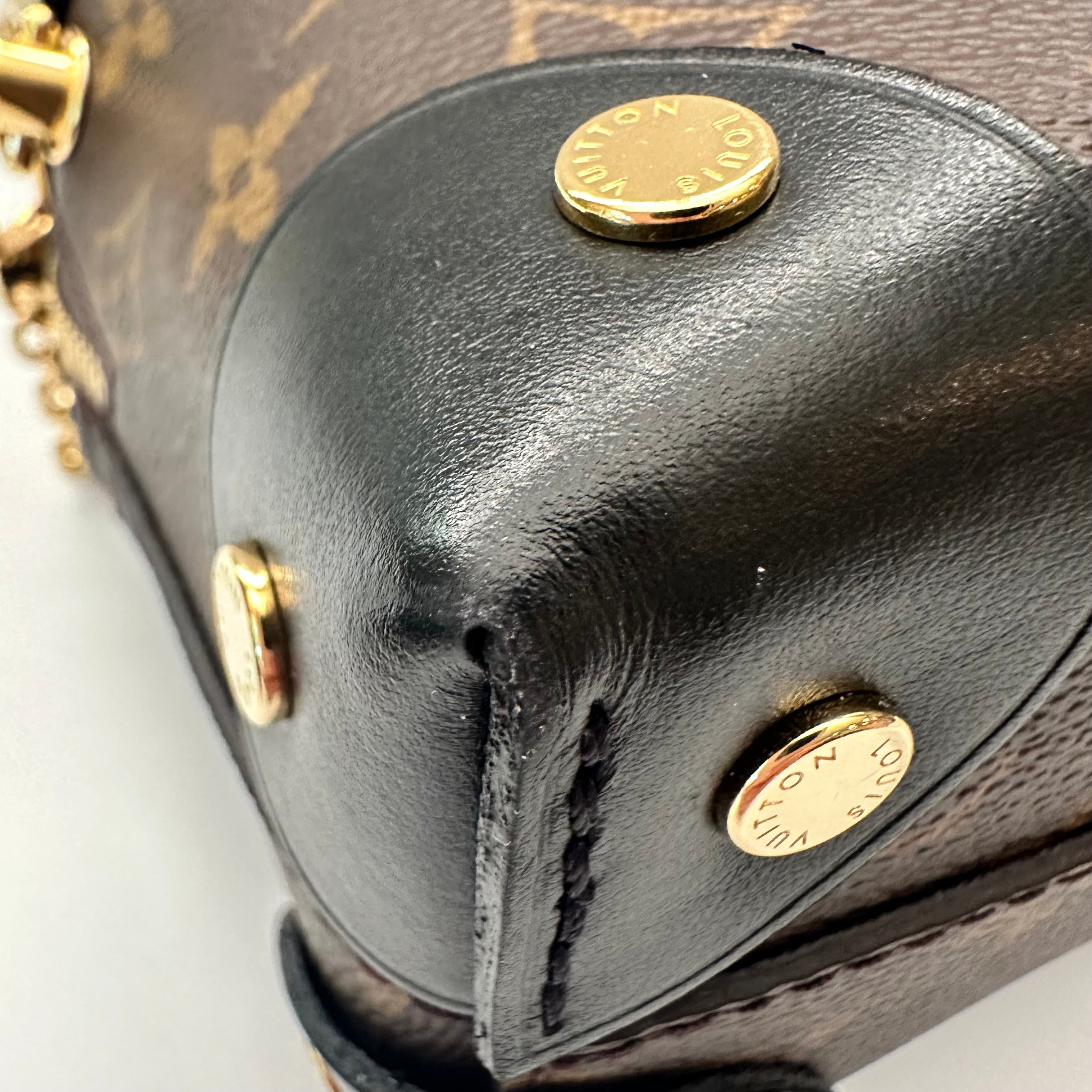 Louis Vuitton Monogram Petite Malle Souple Black