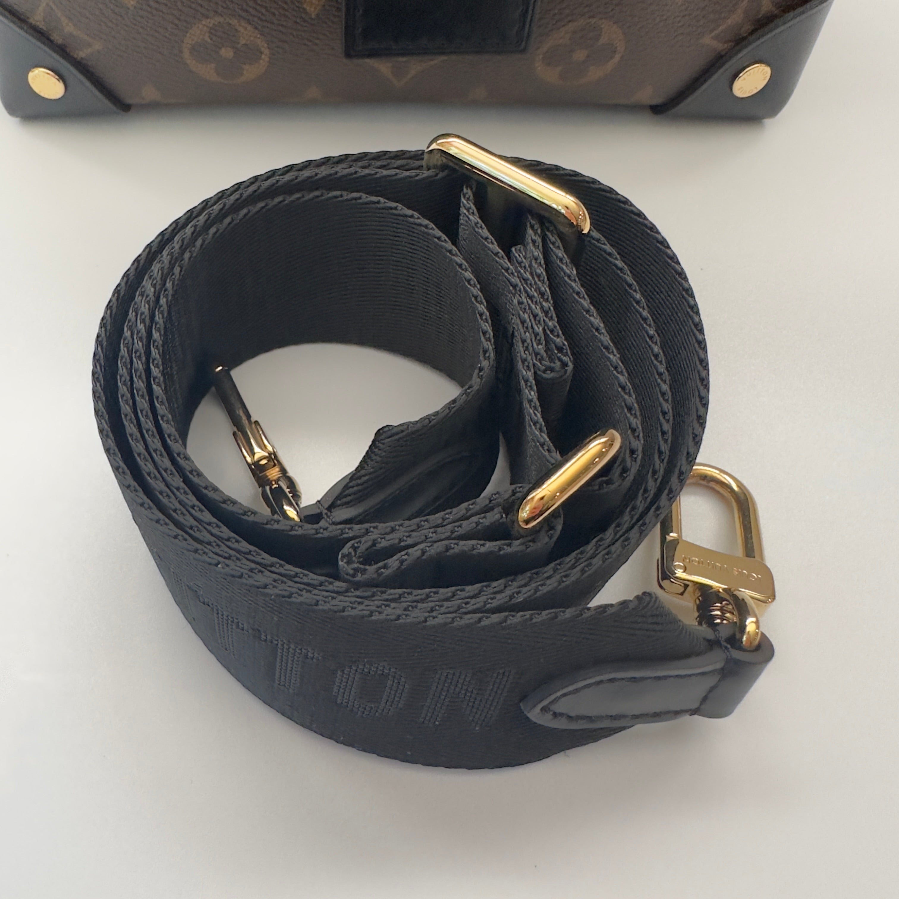 Louis Vuitton Monogram Petite Malle Souple Black