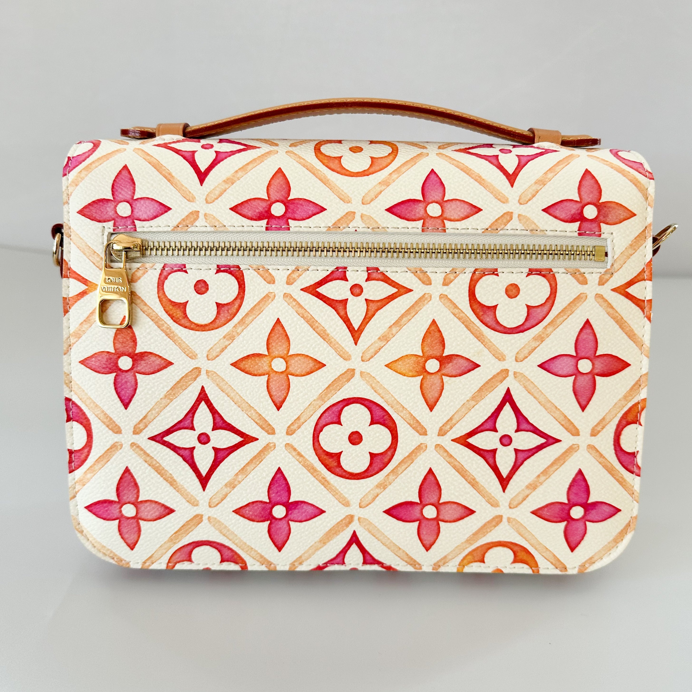 Louis Vuitton Monogram Tiles By The Pool Pochette Metis MM Coral