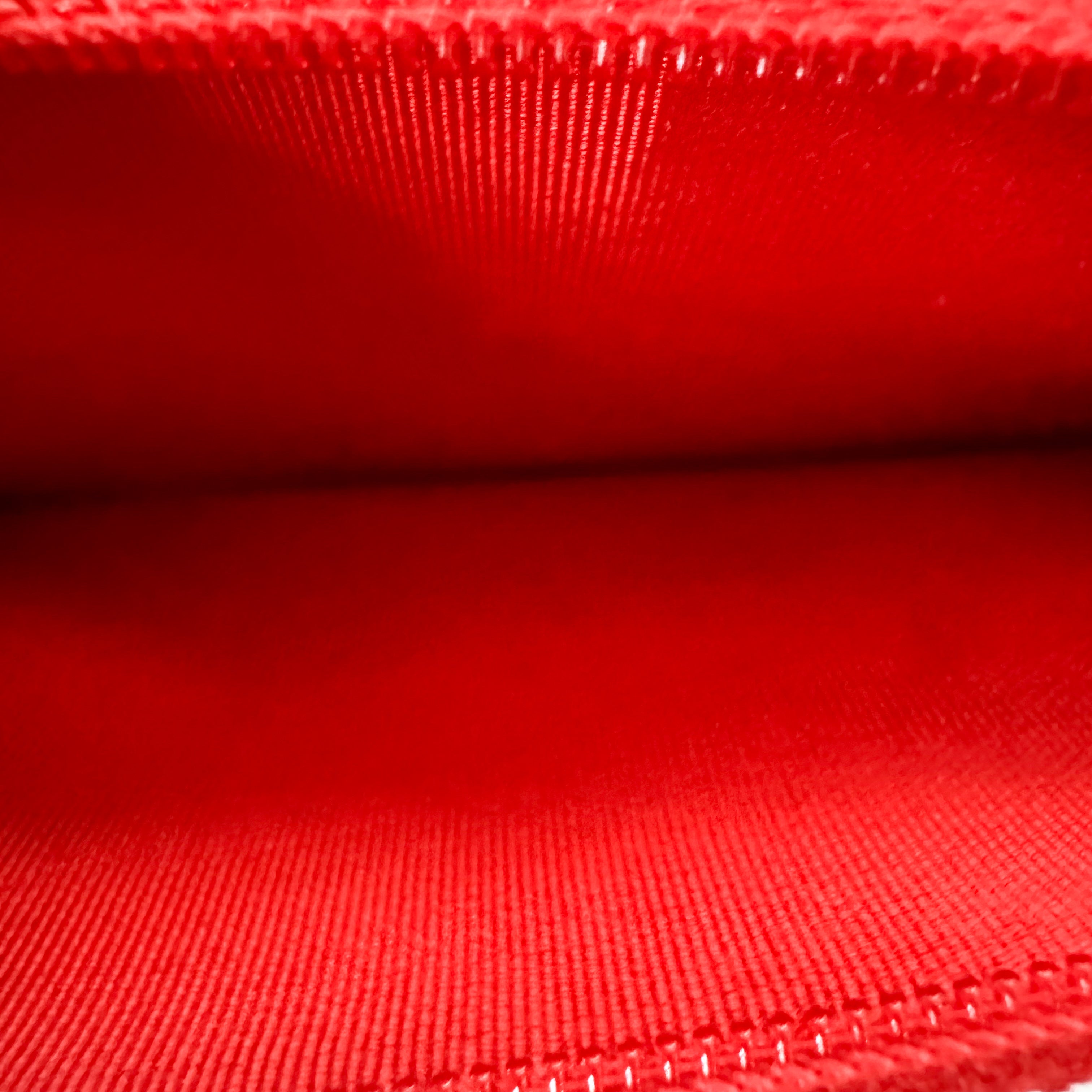 Chanel Lambskin Quilted Wallet On Chain WOC in Red
