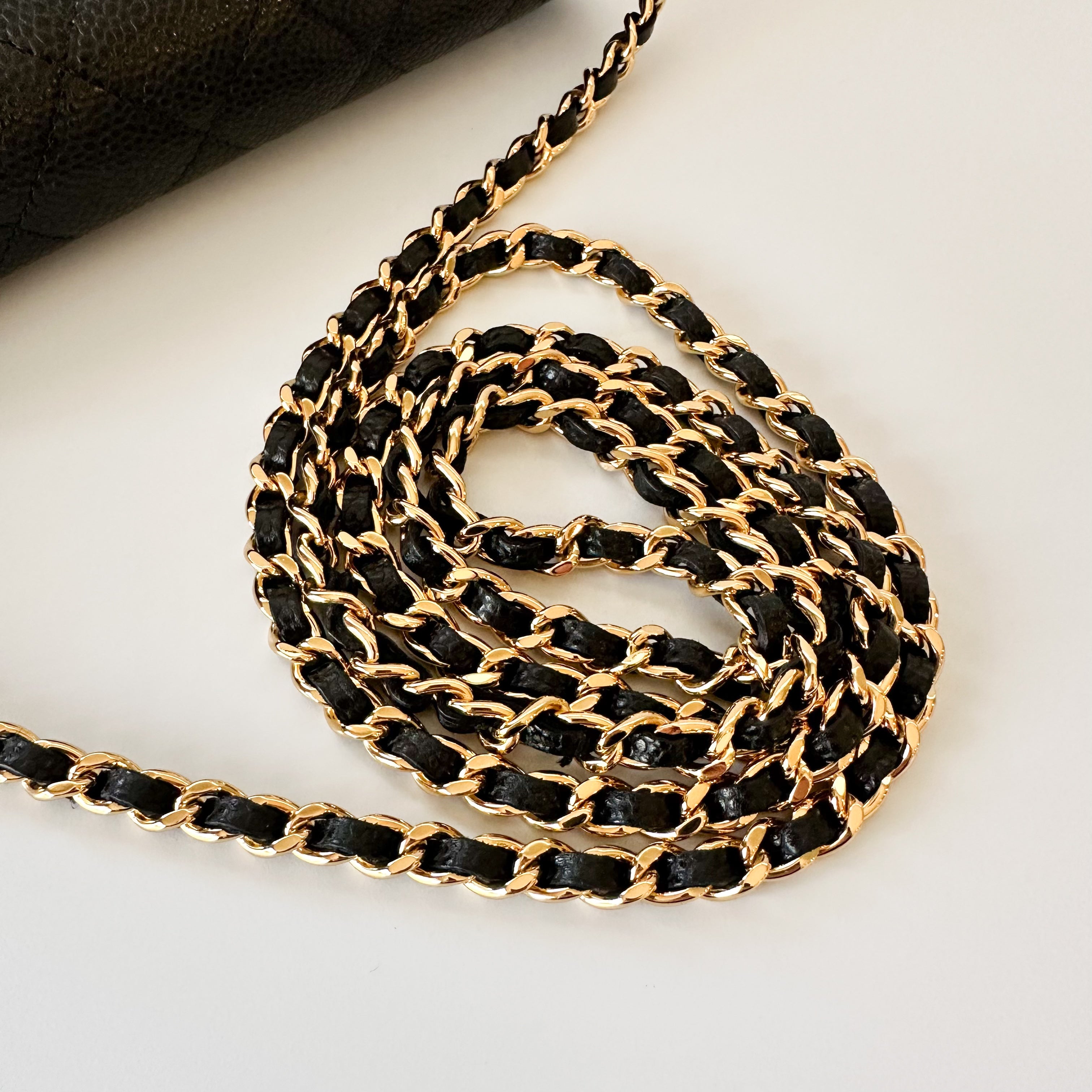 Chanel Caviar Quilted Wallet On Chain WOC Black