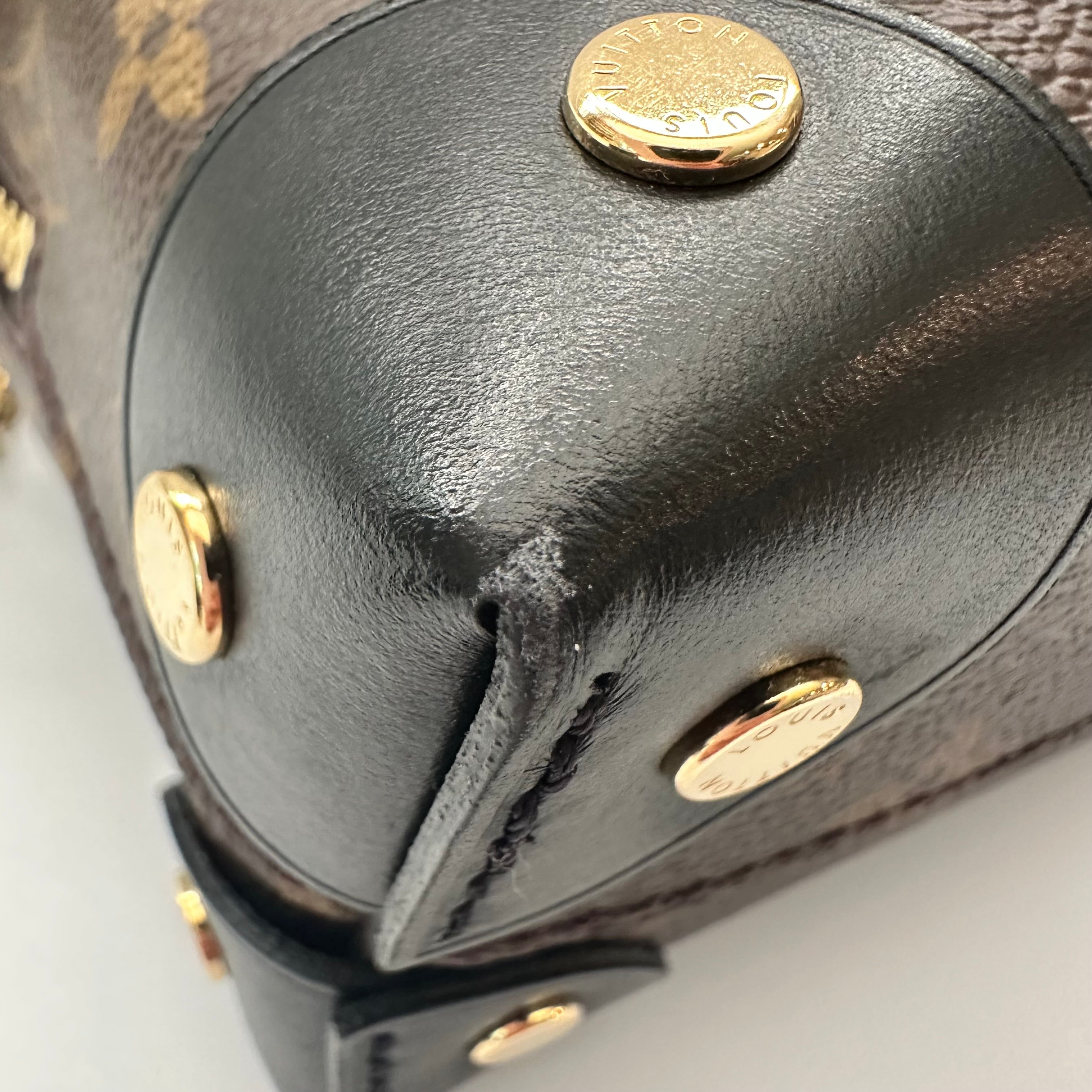 Louis Vuitton Monogram Petite Malle Souple Black