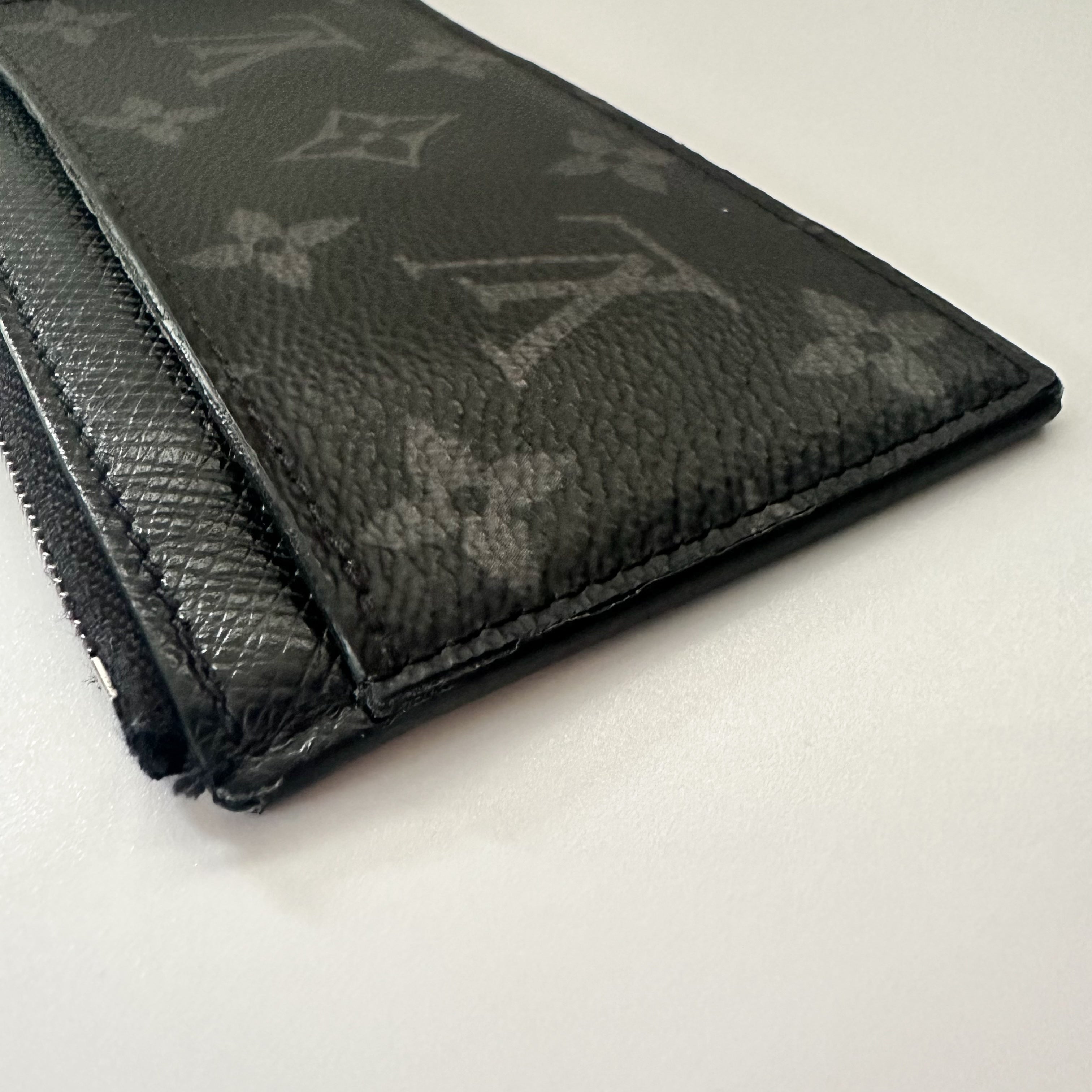 Louis Vuitton Monogram Eclipse Taiga Coin Card Holder