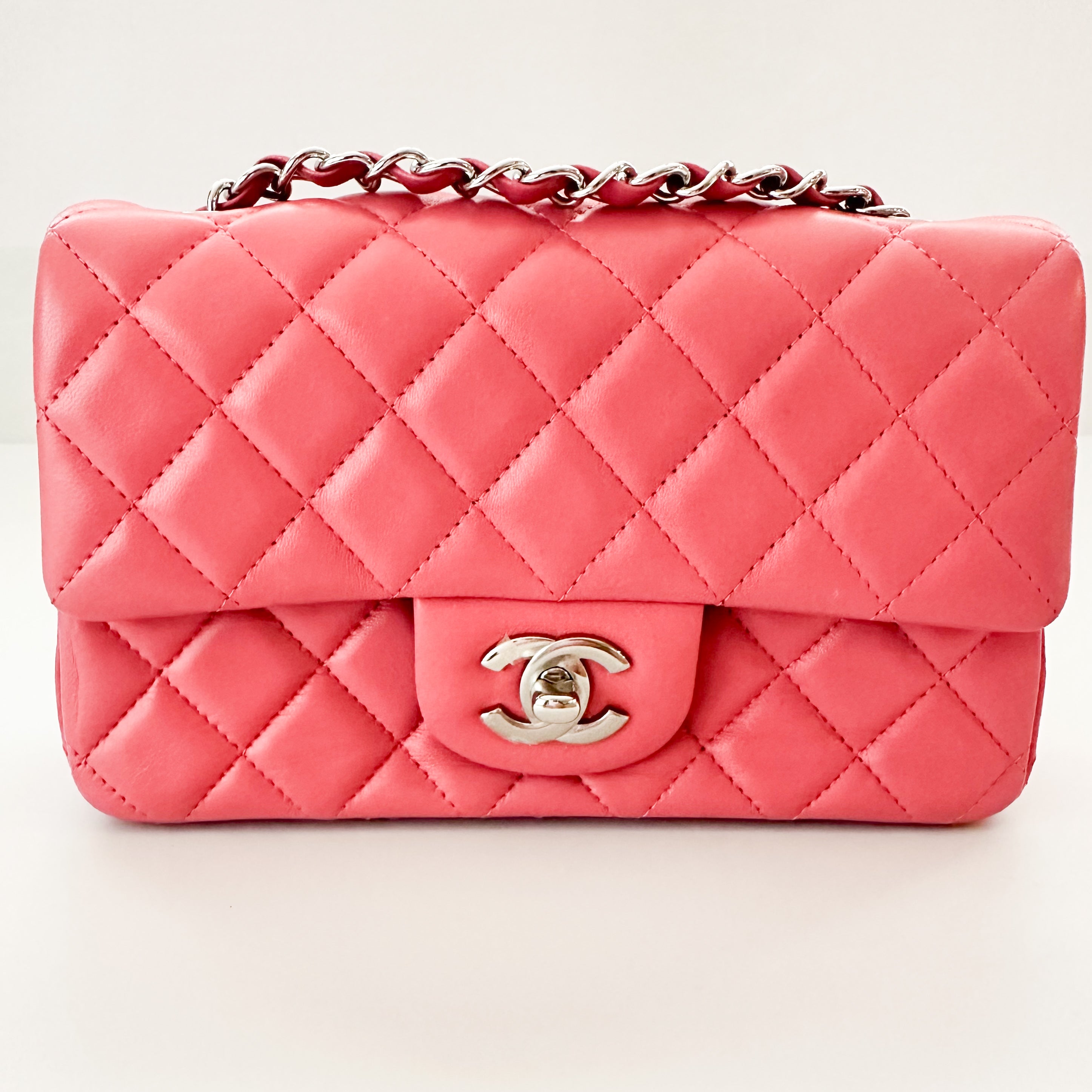 Chanel 23B Mini Flap Rose Pink