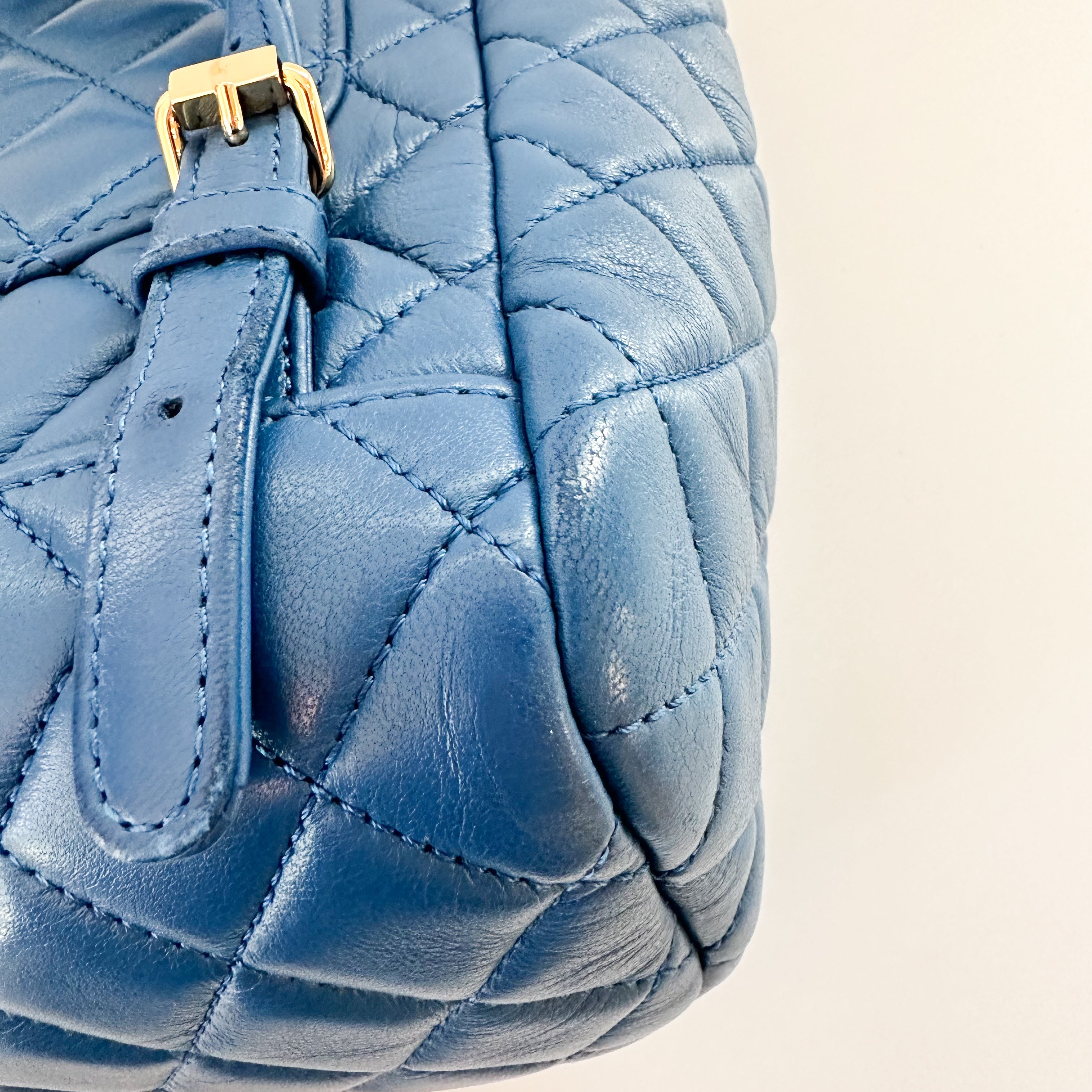 Chanel Lambskin Quilted Small Urban Spirit Backpack Blue