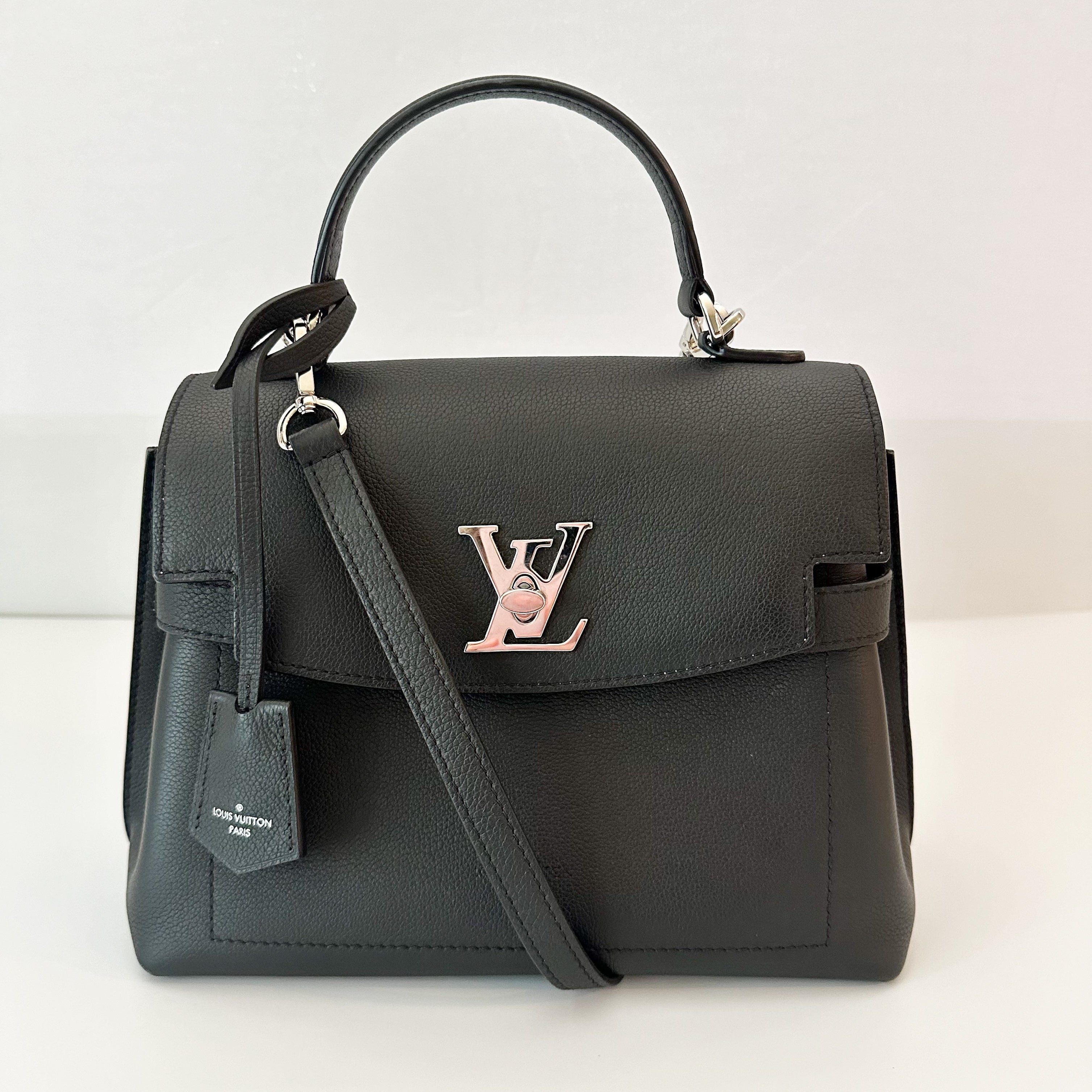 Louis Vuitton Soft Calfskin Lockme Ever MM Black