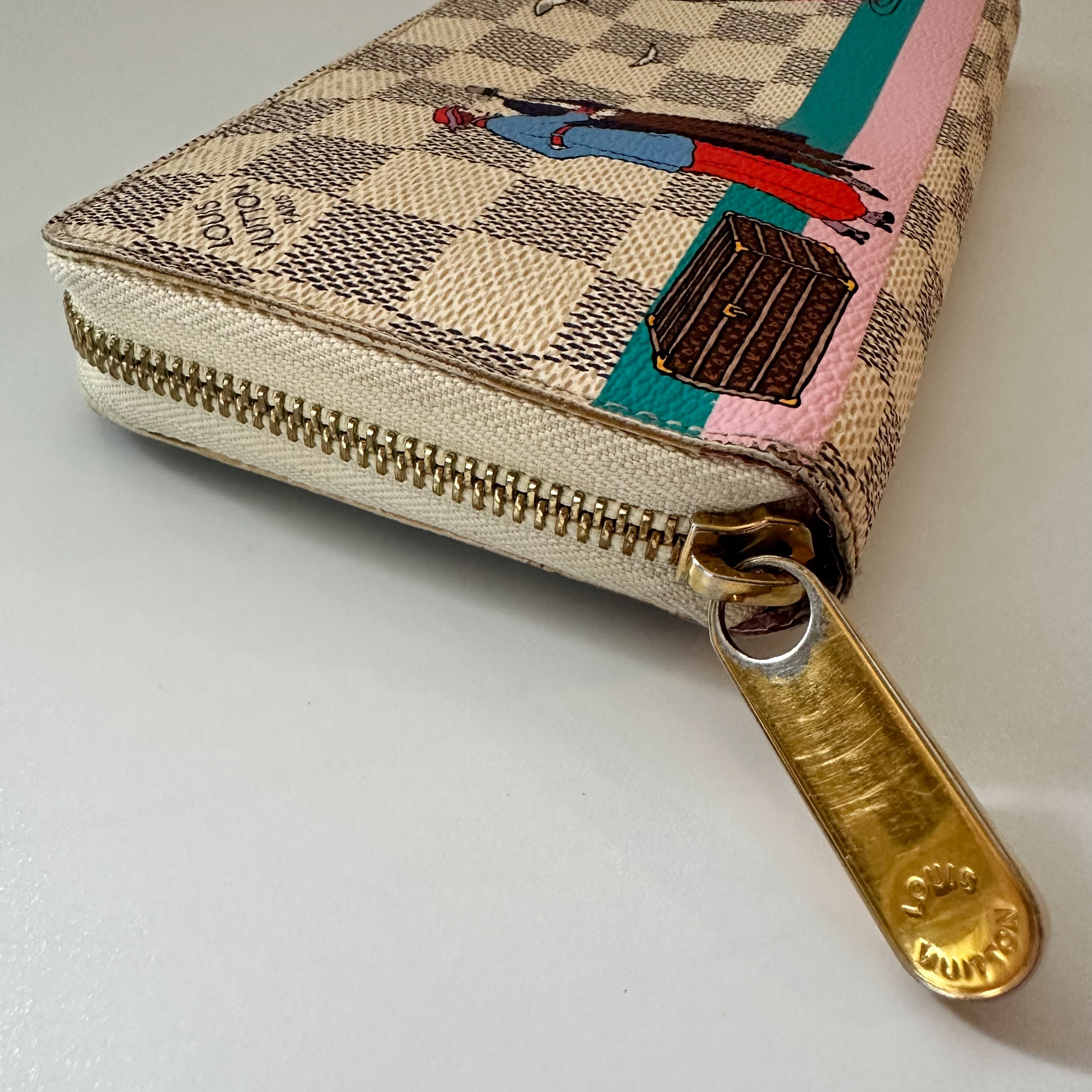 Louis Vuitton Damier Azur Animation Zippy Wallet