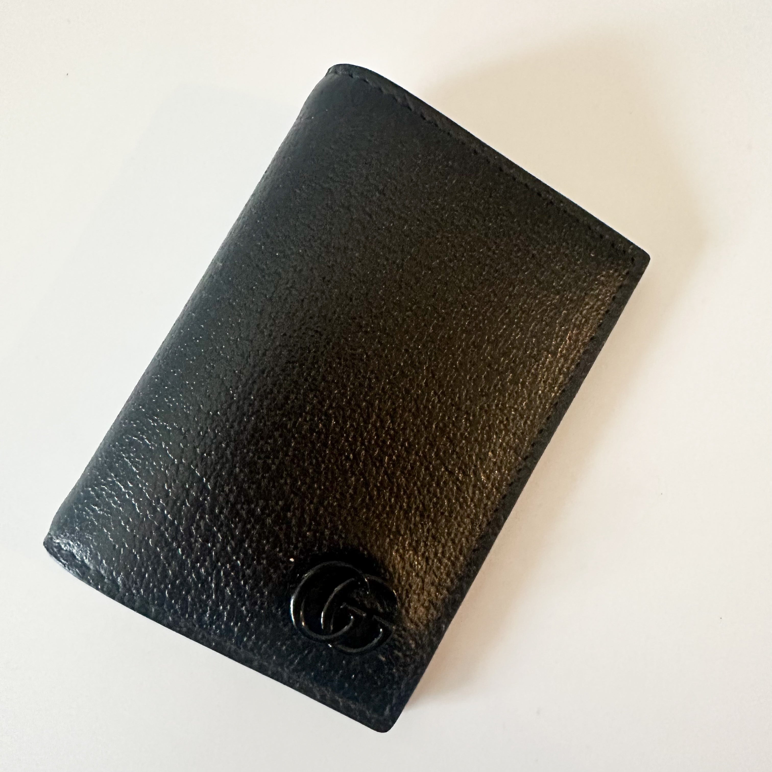 Gucci Black Leather GG Logo Cardholder