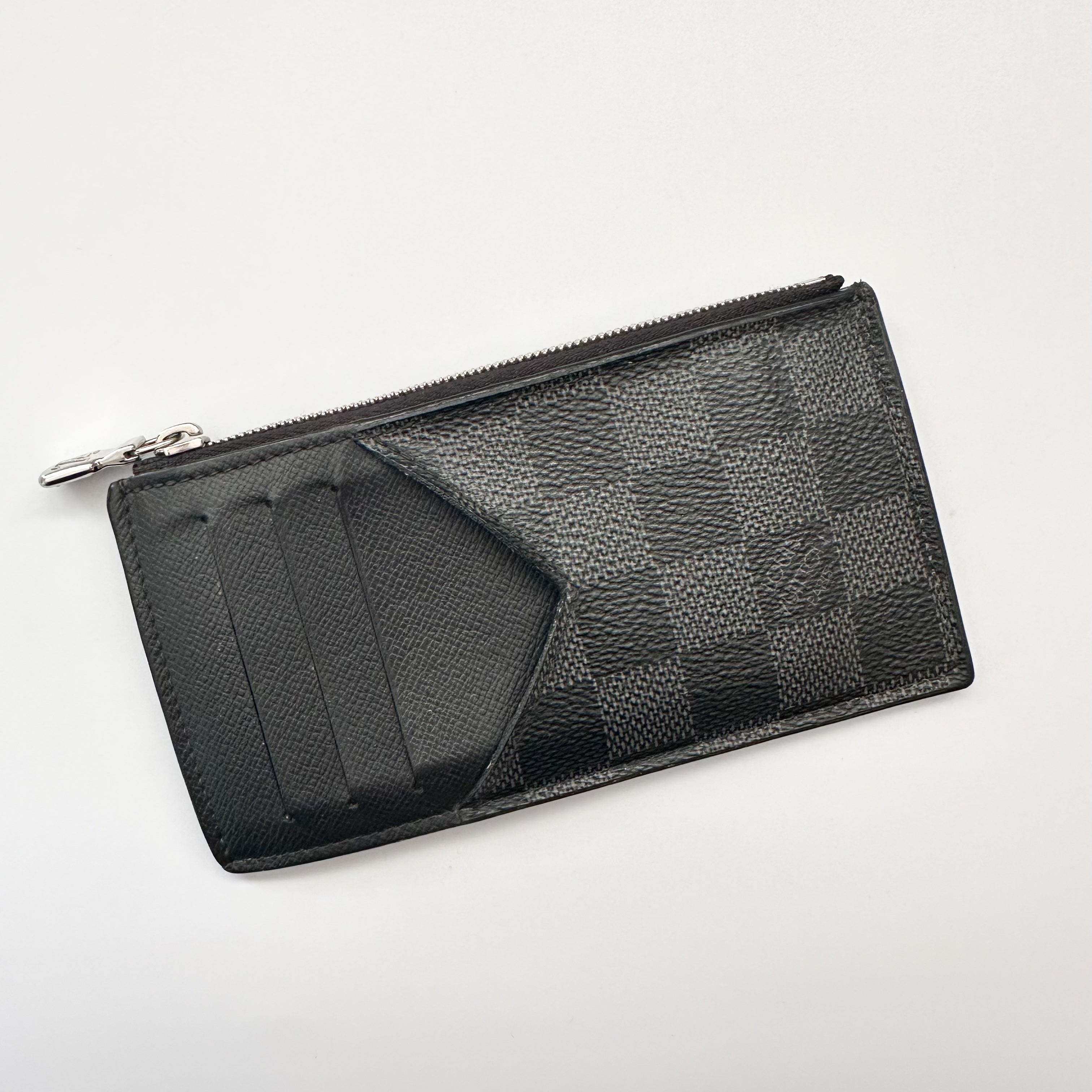 Louis Vuitton Taigarama Coin Card Holder Black