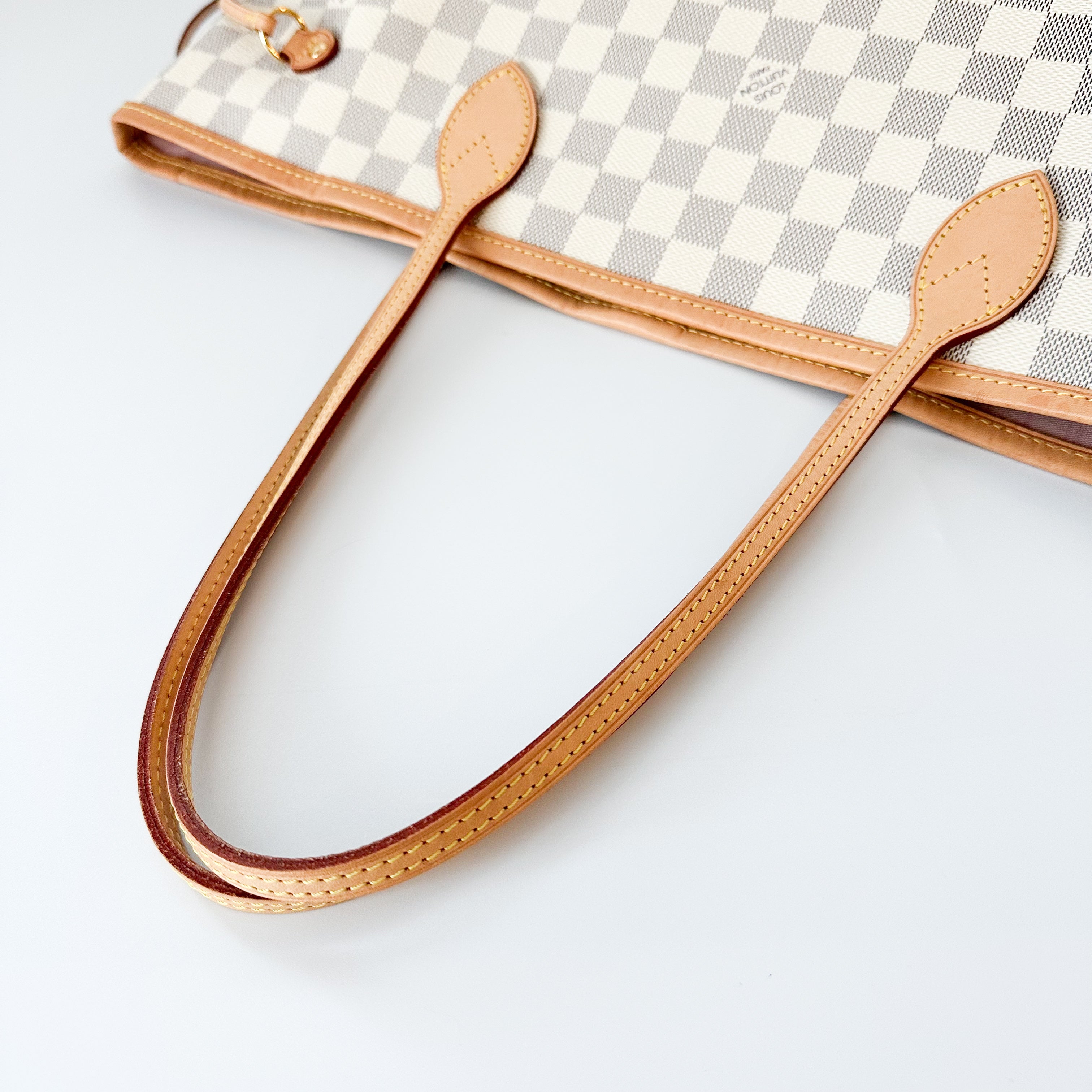 Louis Vuitton  Damier Azur Neo Neverfull MM Rose Ballerine