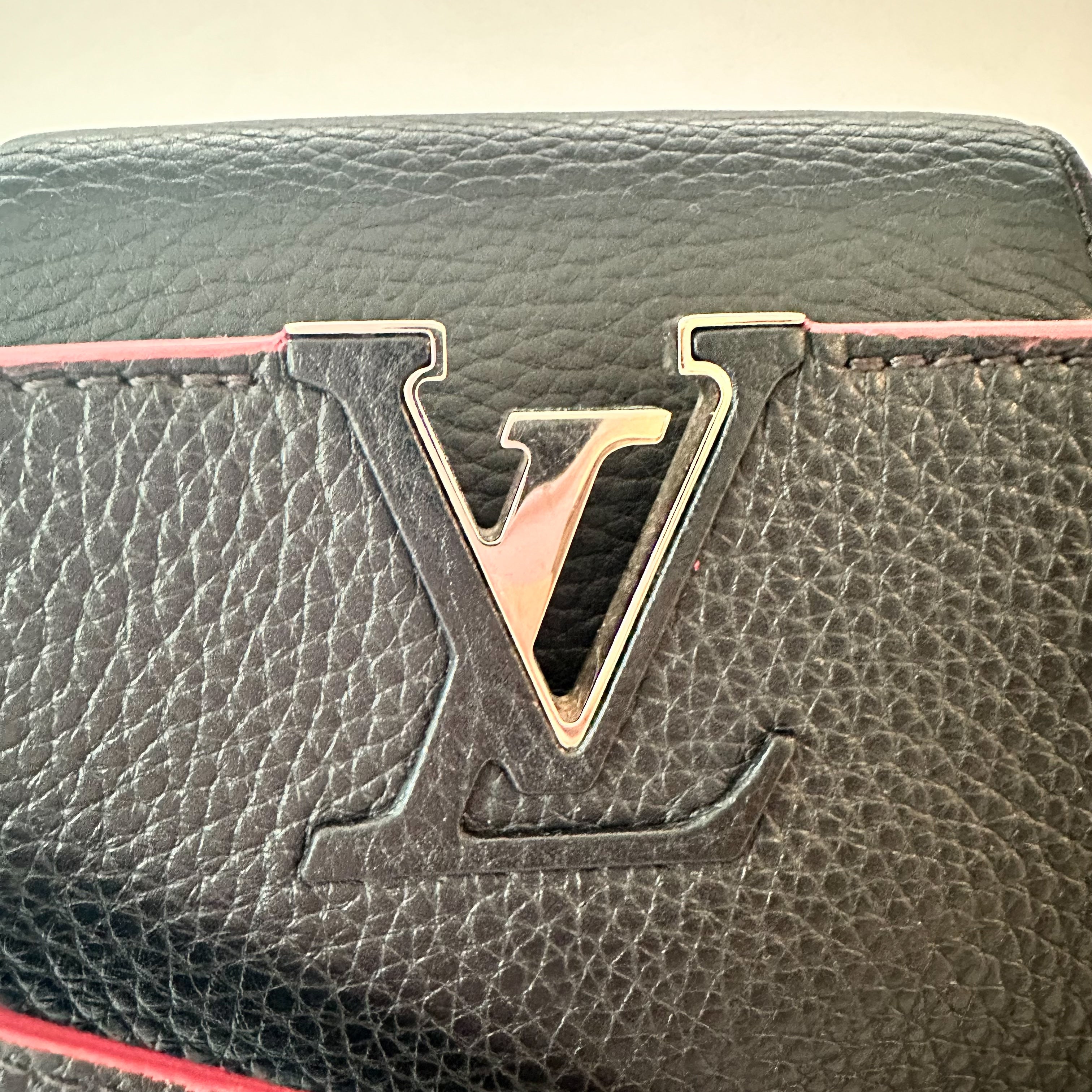 Louis Vuitton Taurillon Capucines BB in Cobalt and Fuchsia