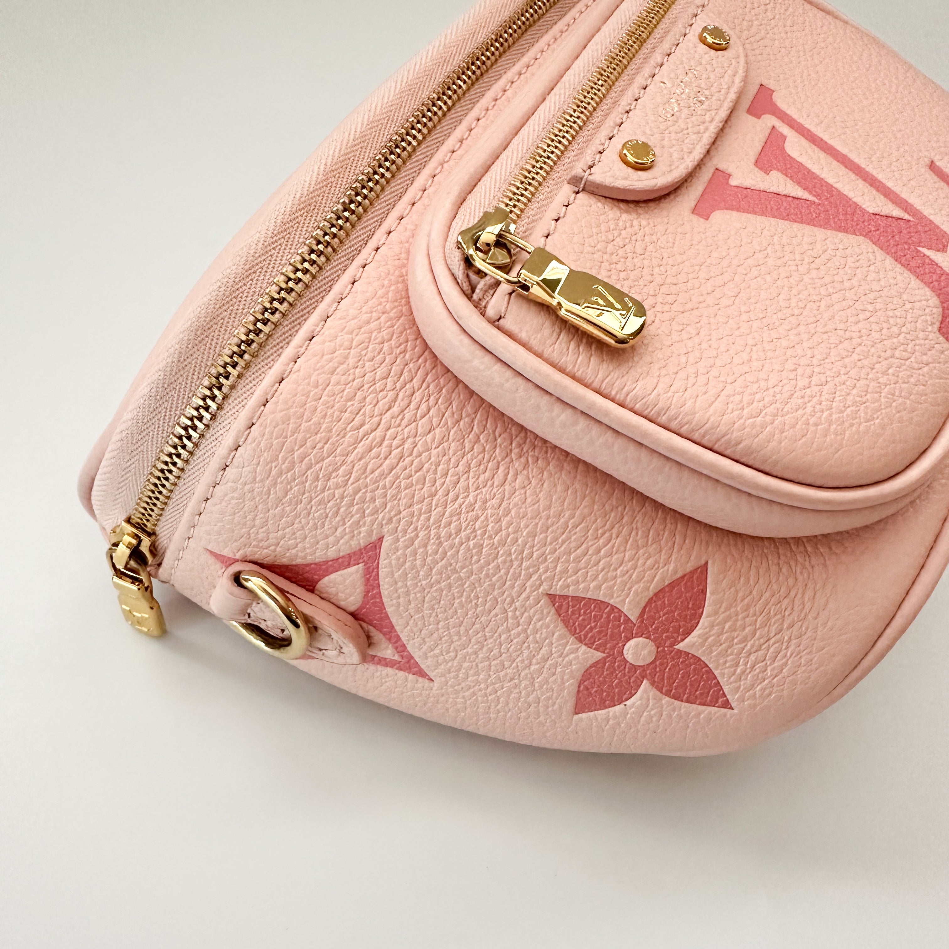 Louis Vuitton Bum Bag By The Pool Monogram Empreinte Giant Mini Pink