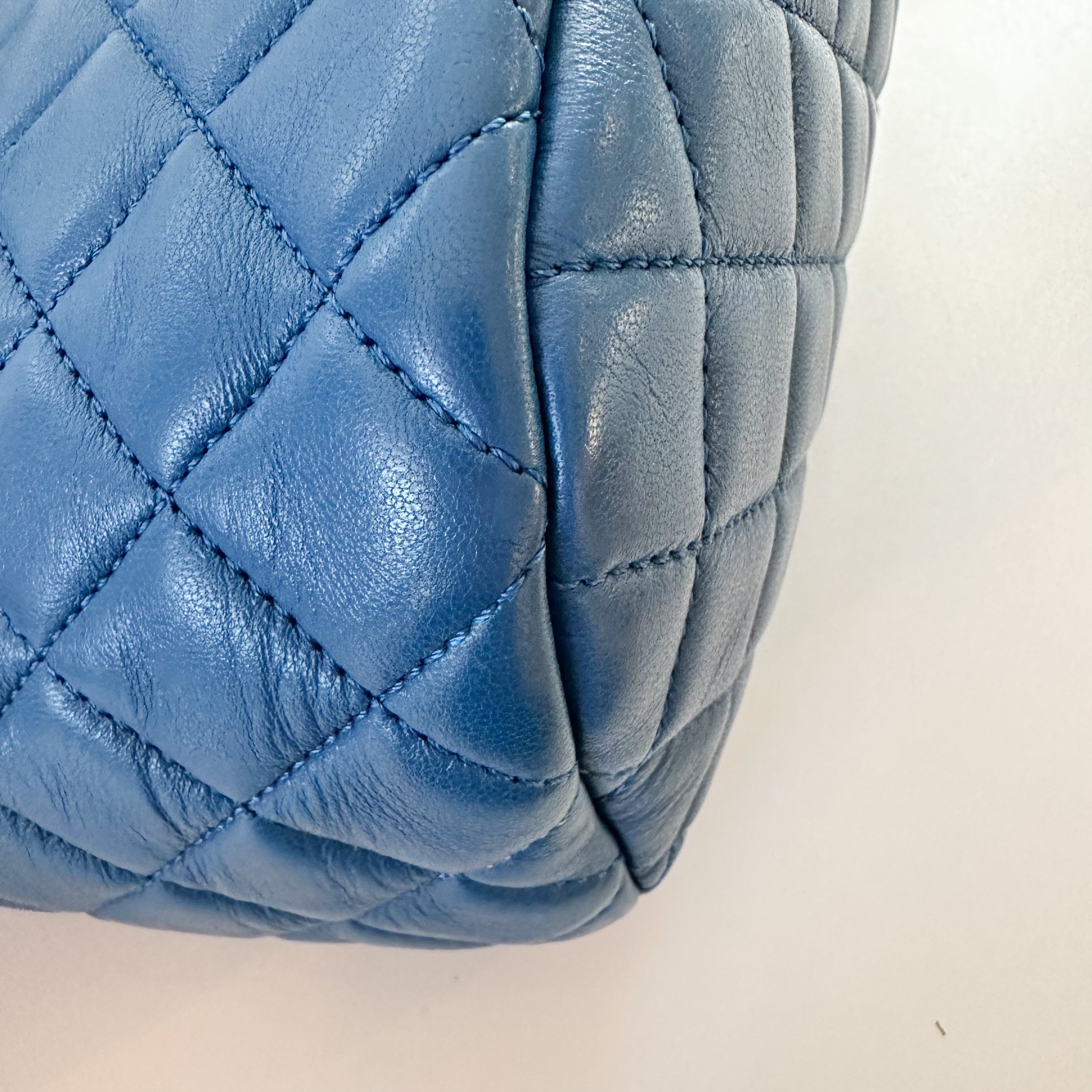 Chanel Lambskin Quilted Small Urban Spirit Backpack Blue