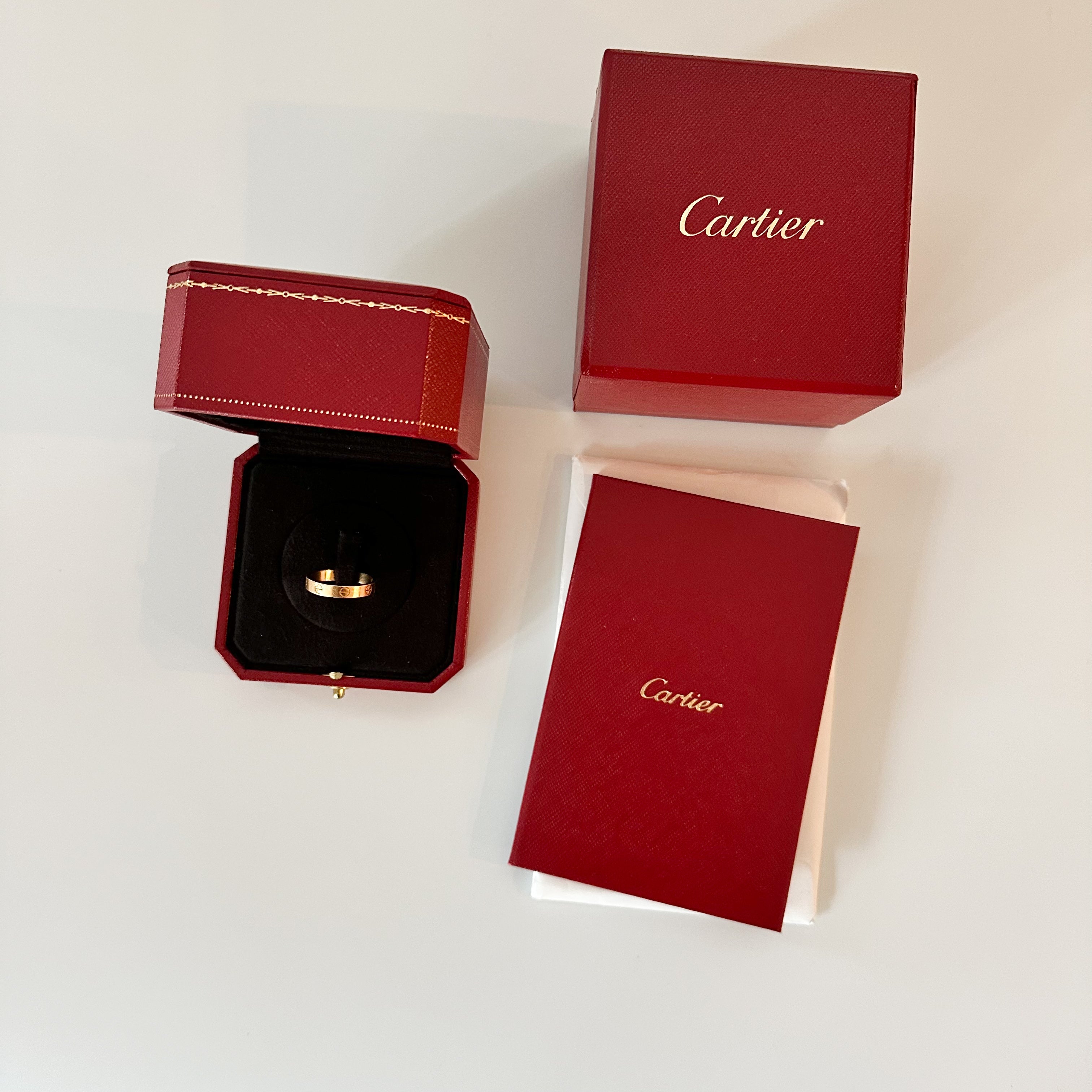 Cartier Love Wedding Band Yellow Gold 3.6mm sz 56