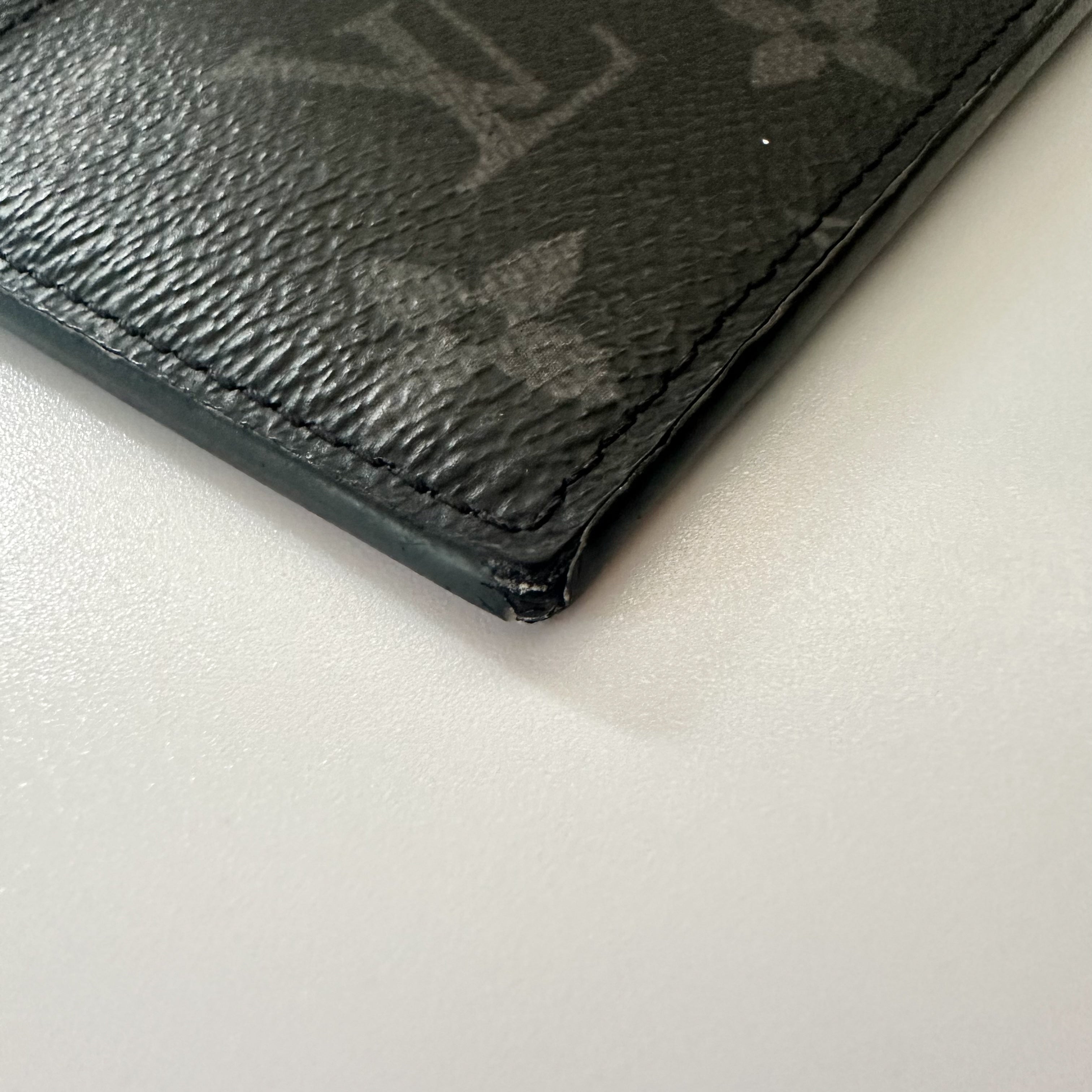 Louis Vuitton Monogram Eclipse Taiga Coin Card Holder