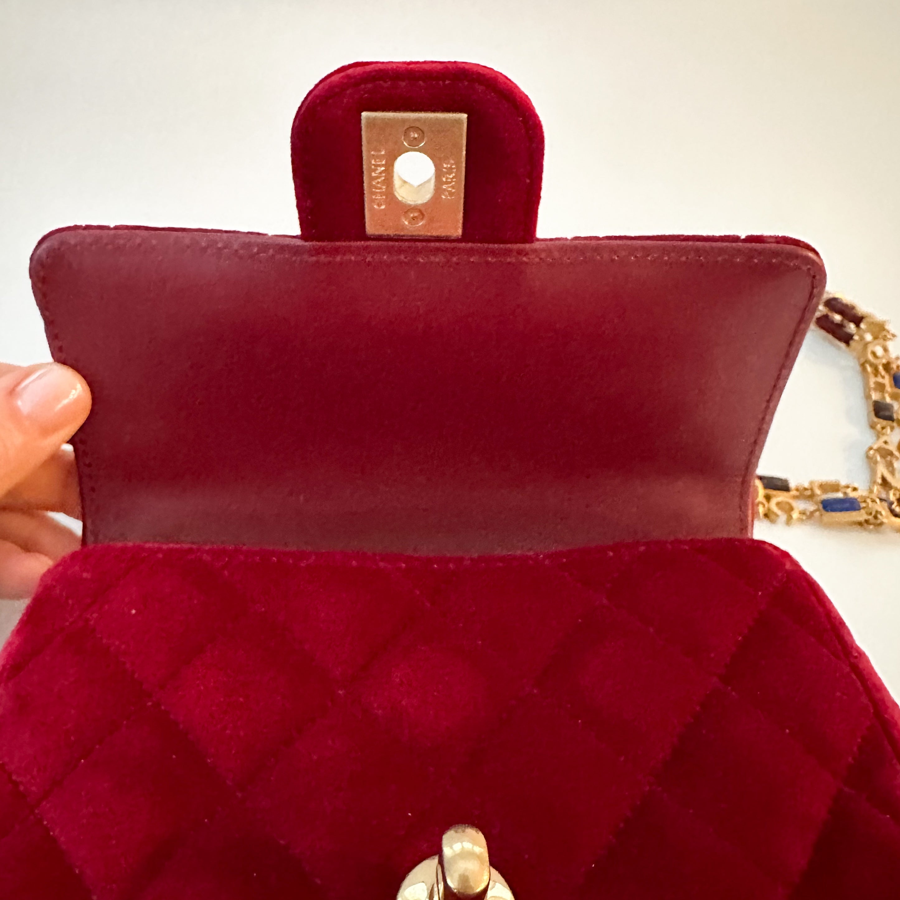 Chanel Velvet Enamel Mini Flap