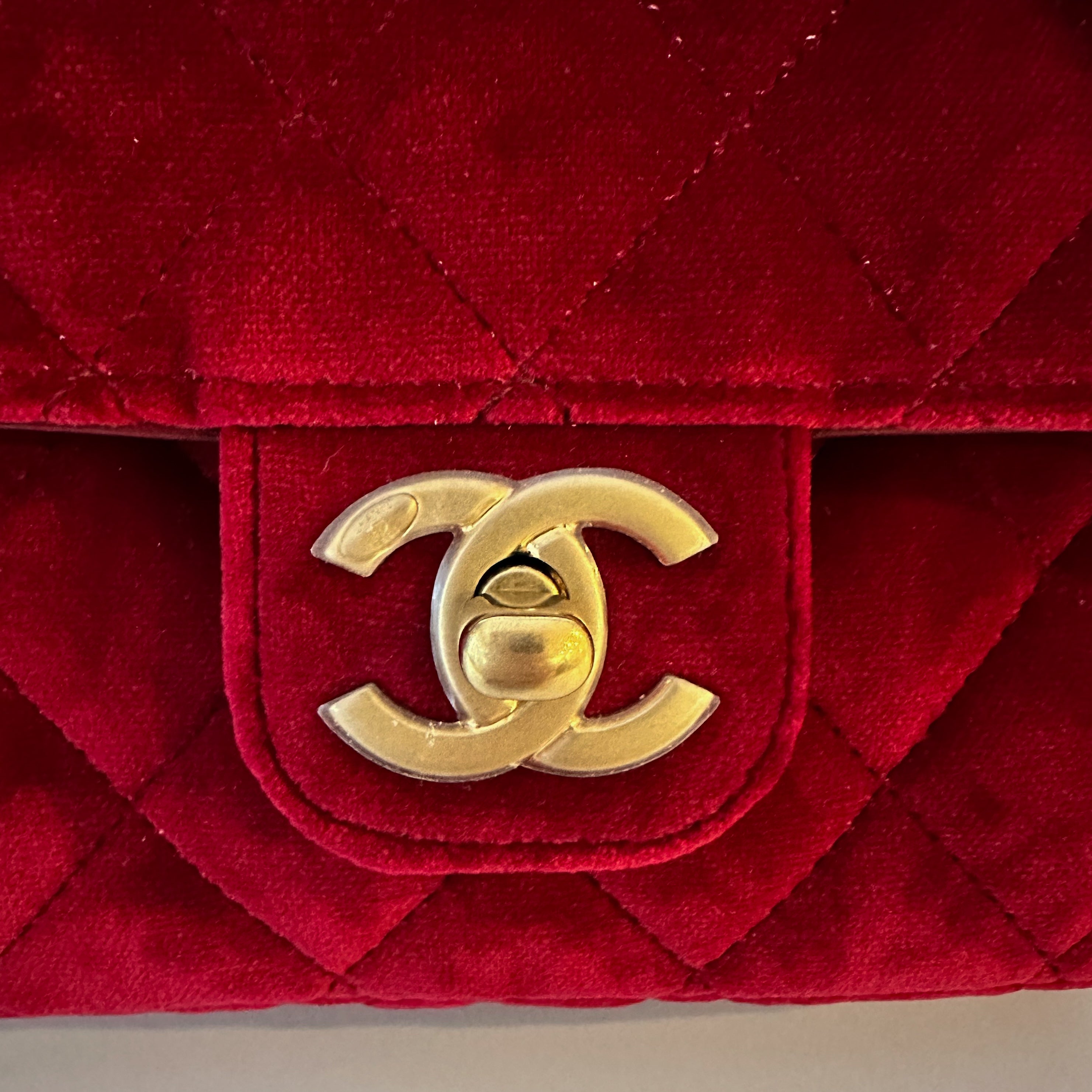 Chanel Velvet Enamel Mini Flap