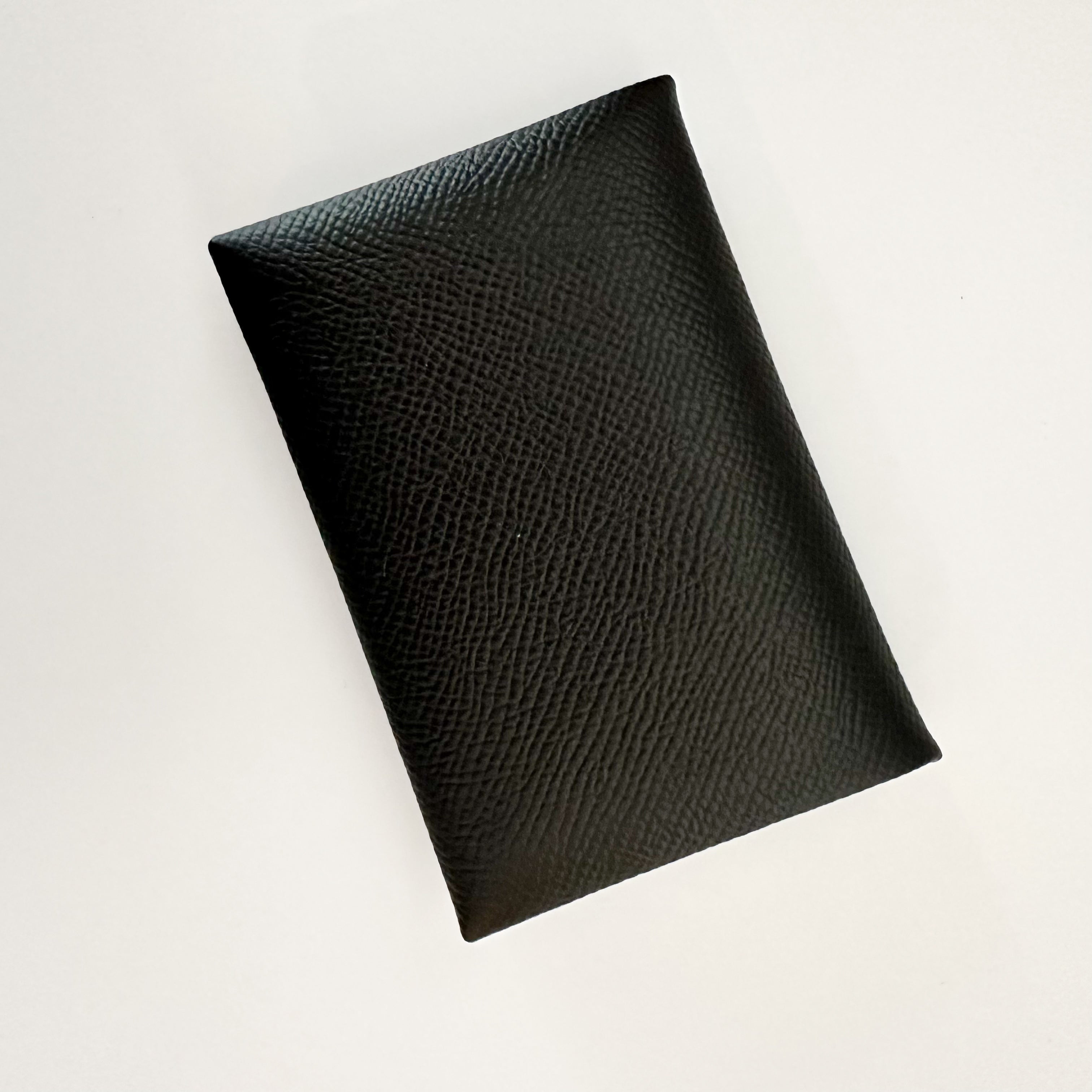 Hermes  Epsom Calvi Duo Card Case Black