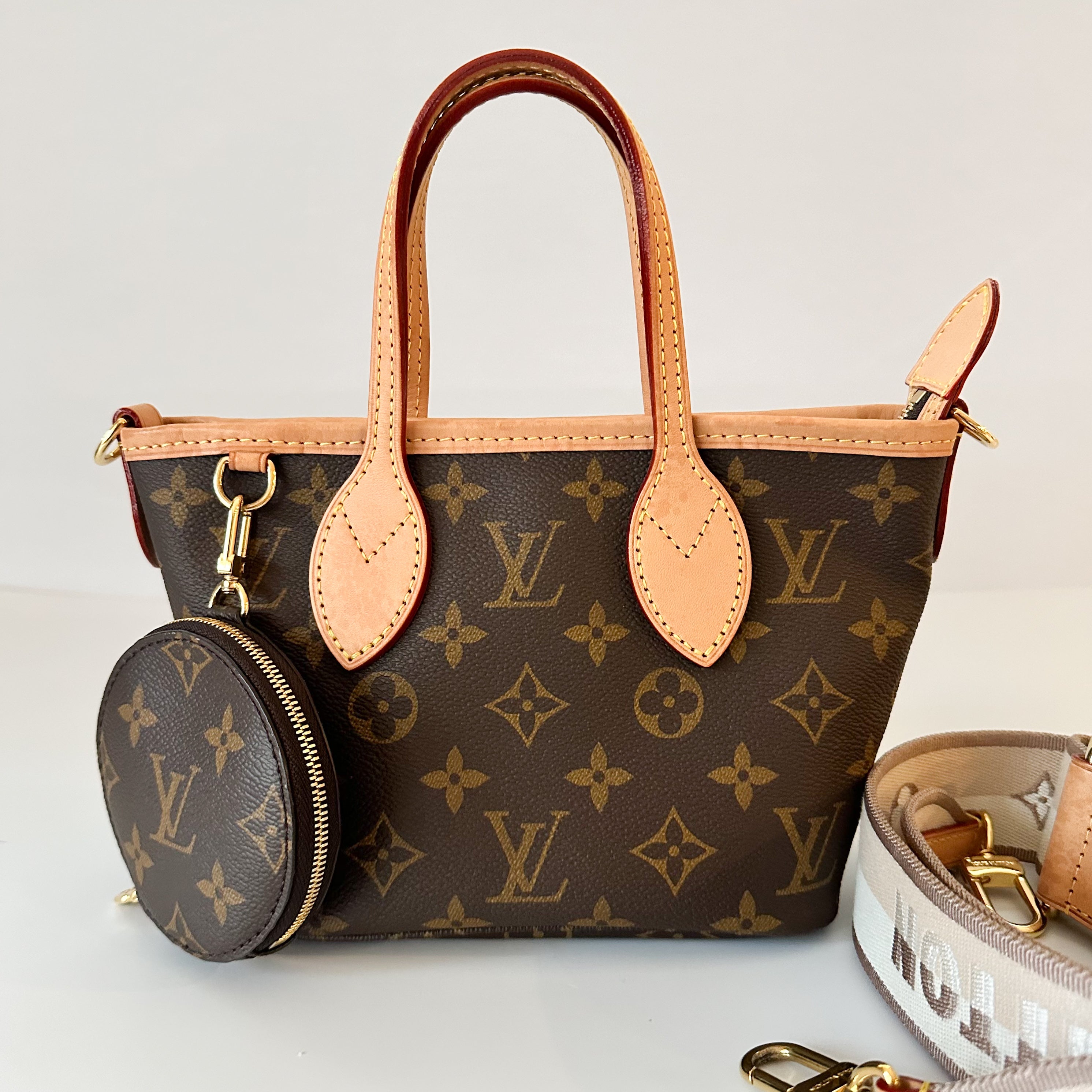 Louis Vuitton Monogram Neverfull BB Beige