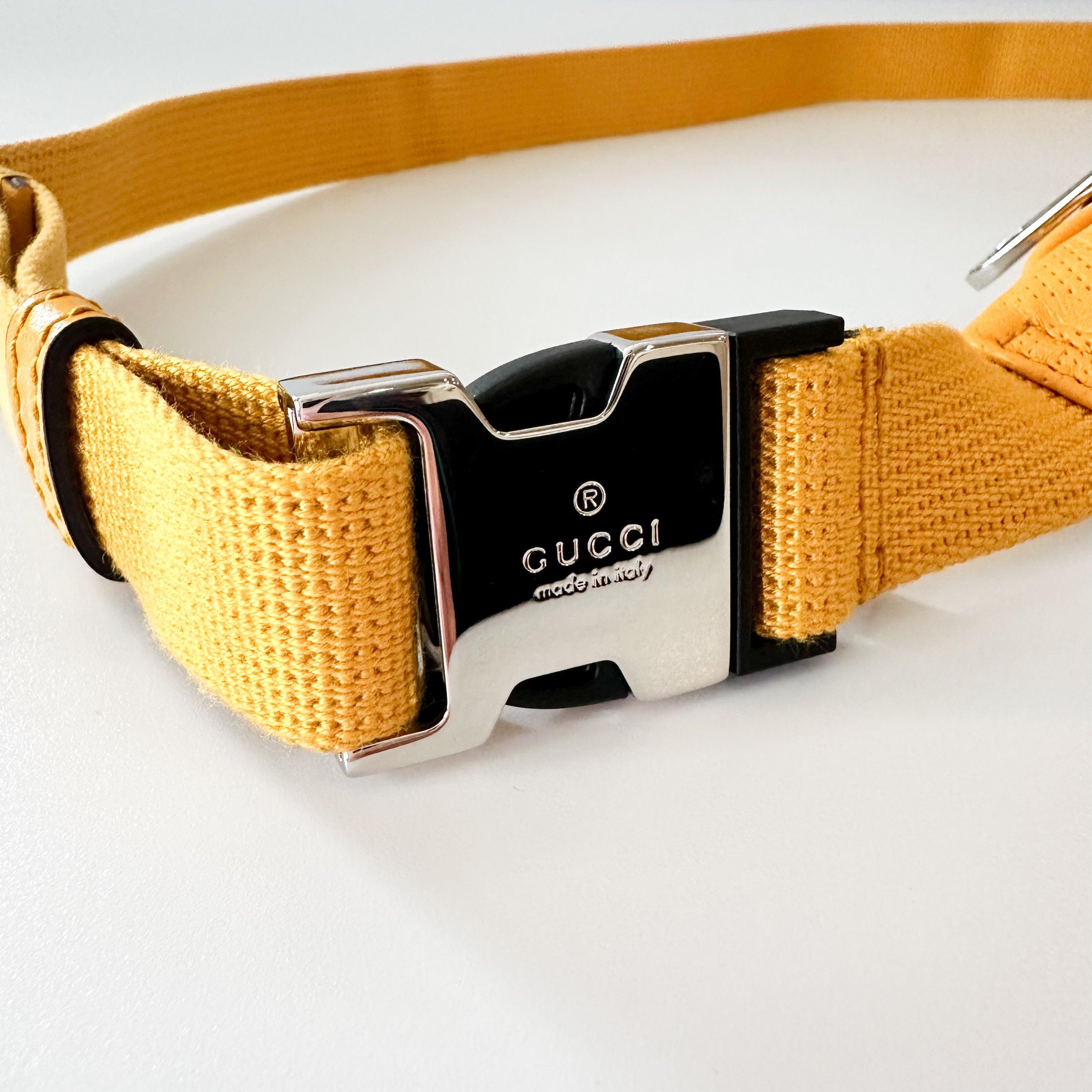 Gucci Calfskin GG Tennis Embossed Belt Bag Crop - Hiloresale