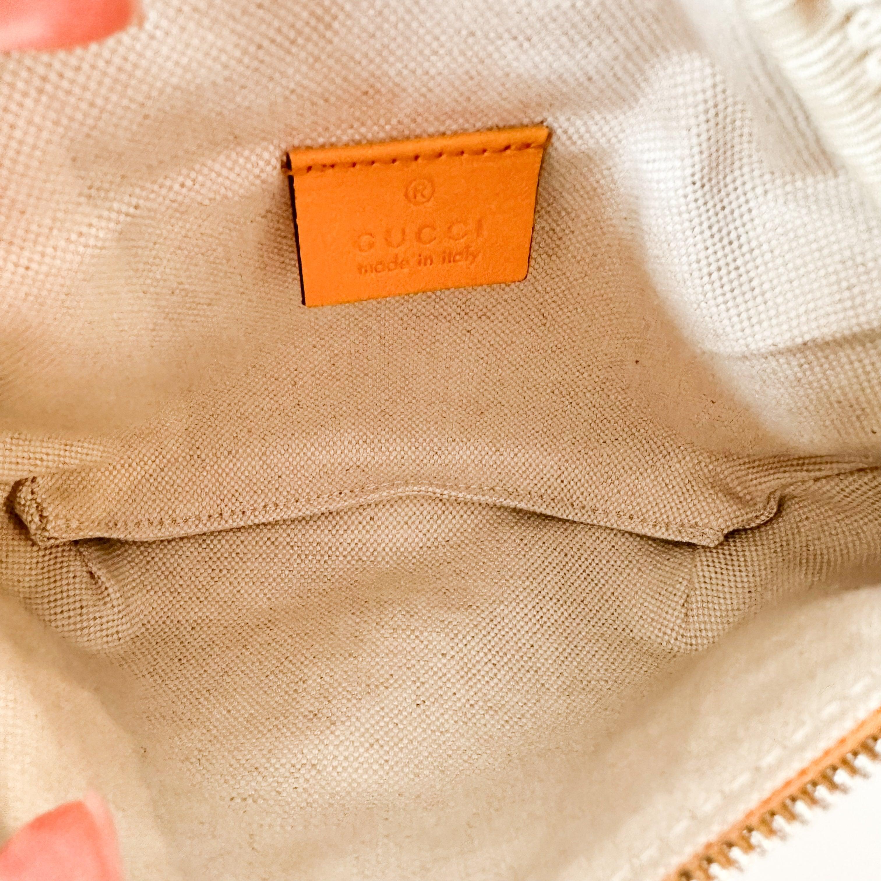 Gucci Calfskin GG Tennis Embossed Belt Bag Crop - Hiloresale