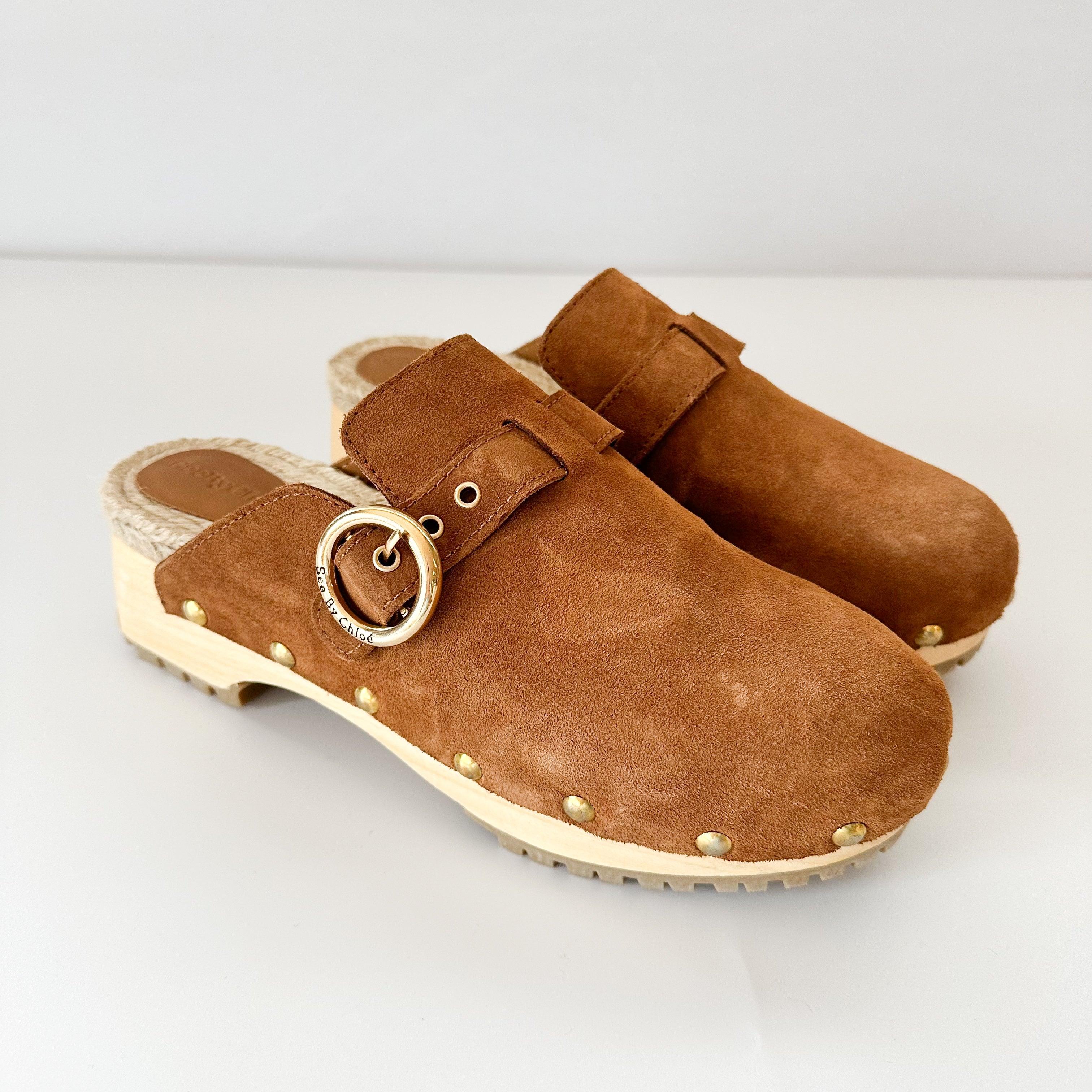 See by Chloe Viviane Suede Clogs - Hiloresale