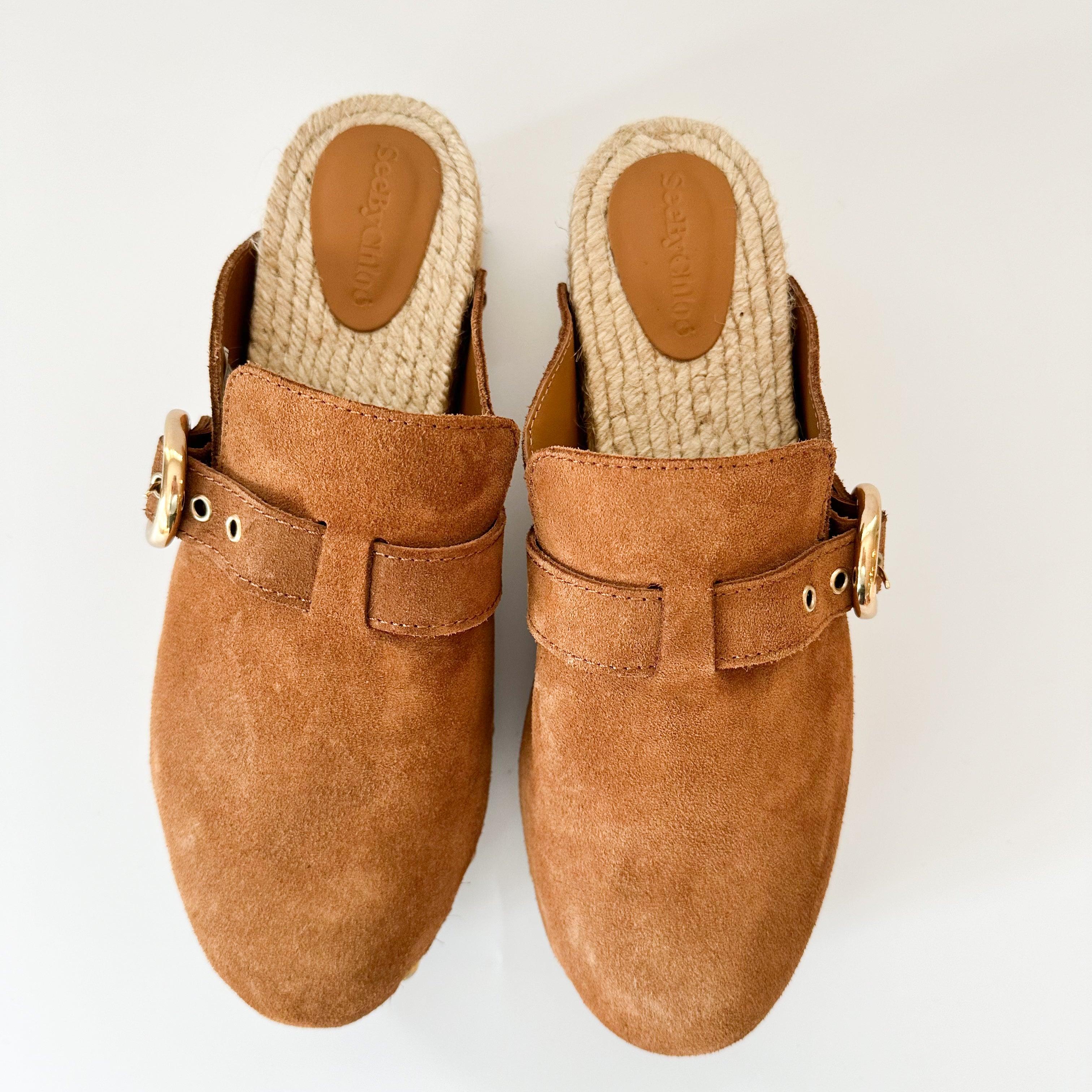 See by Chloe Viviane Suede Clogs - Hiloresale