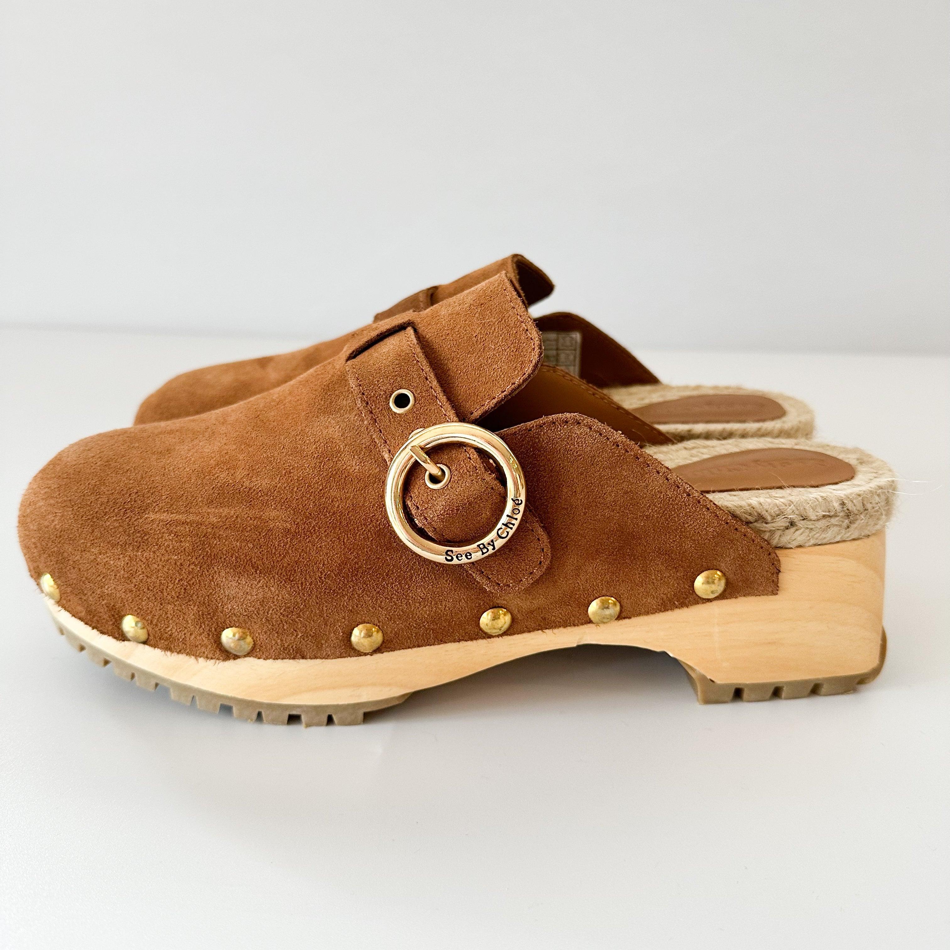 See by Chloe Viviane Suede Clogs - Hiloresale