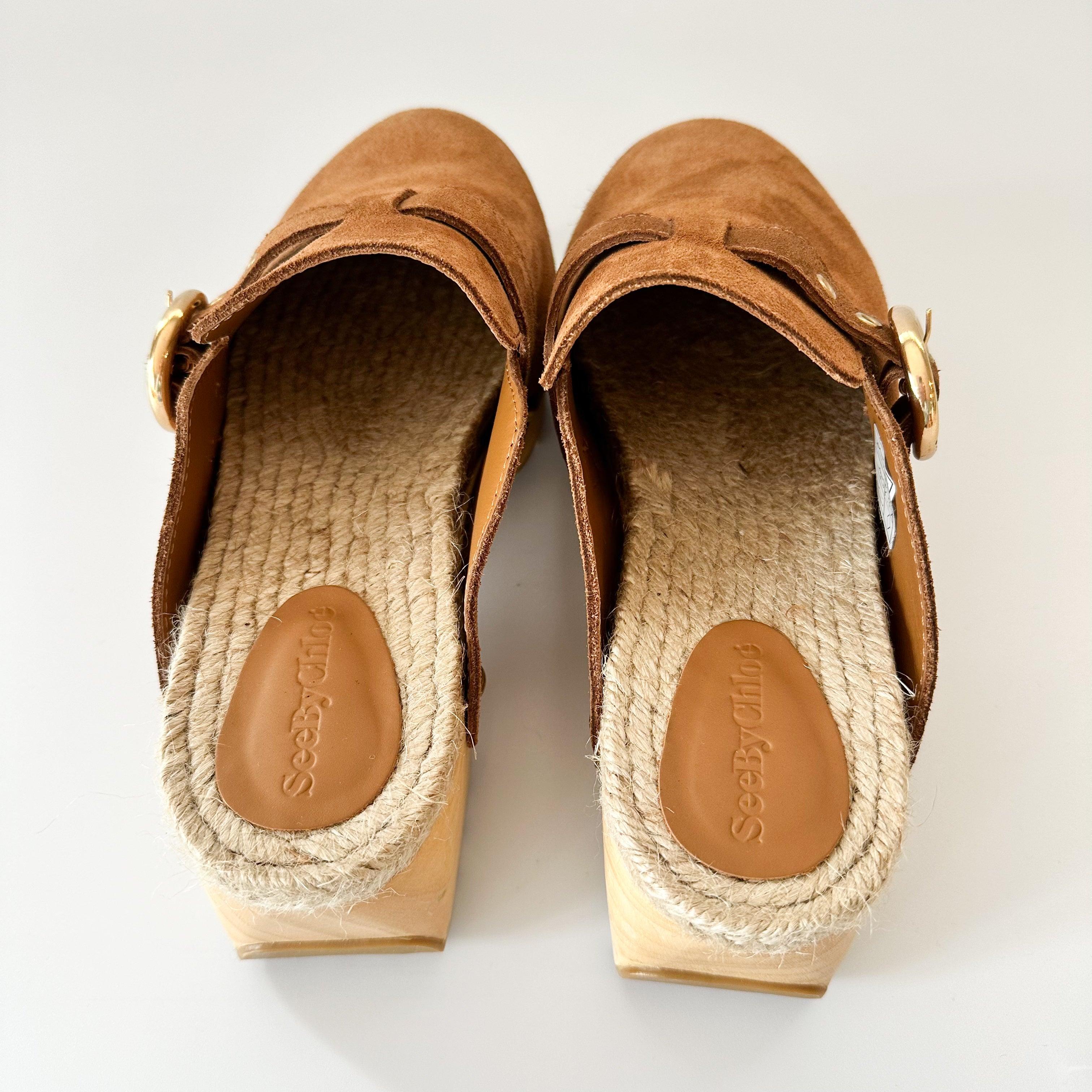 See by Chloe Viviane Suede Clogs - Hiloresale