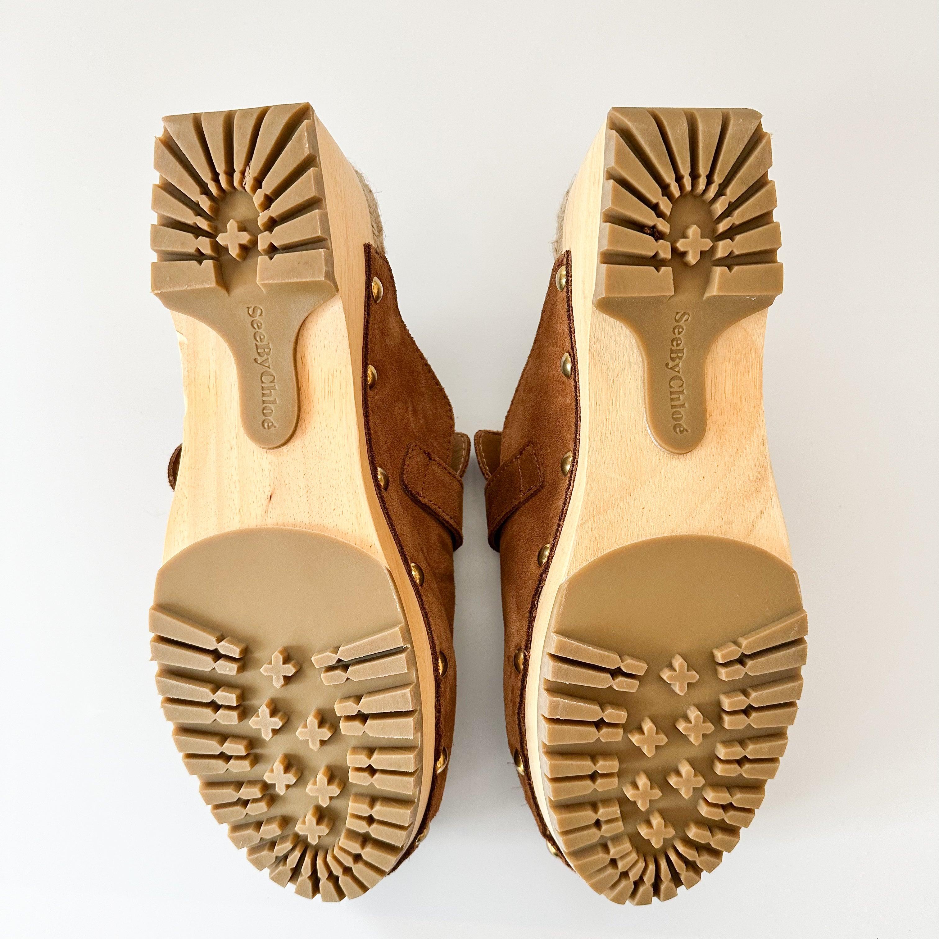 See by Chloe Viviane Suede Clogs - Hiloresale